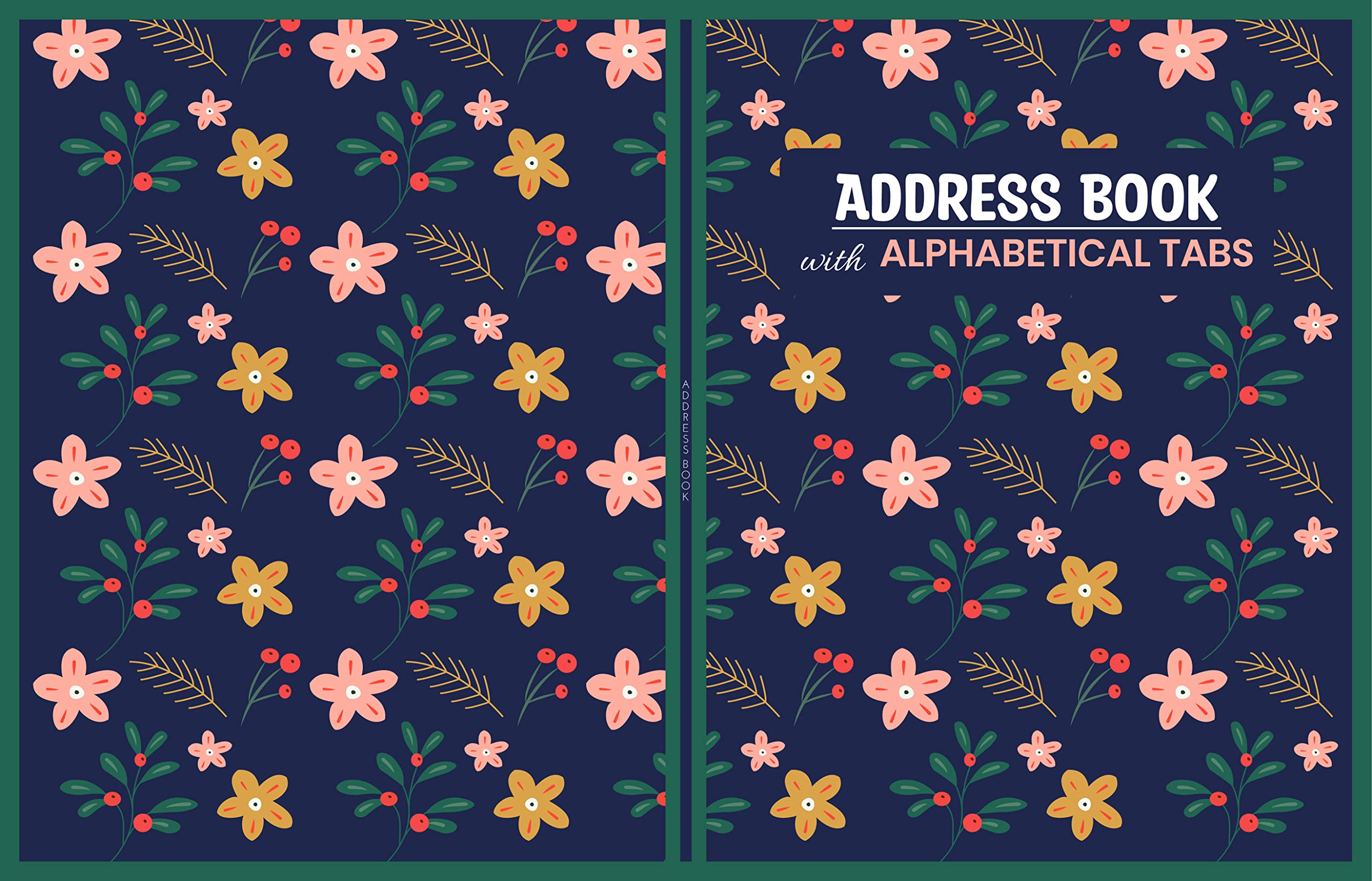Address Book With Alphabetical Tabs Large Telephone Address Book for