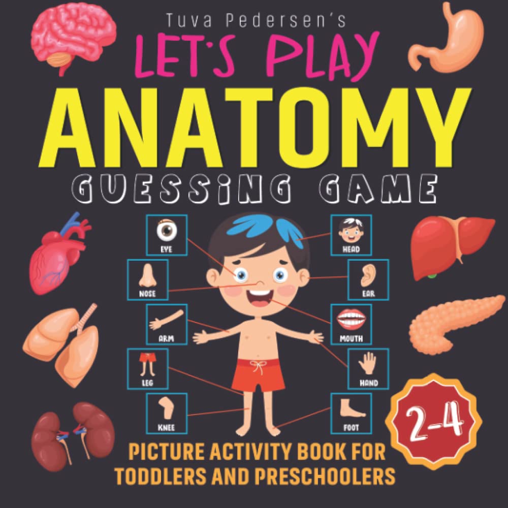LET’S PLAY ANATOMY Guessing Game Picture Activity Book for Toddlers