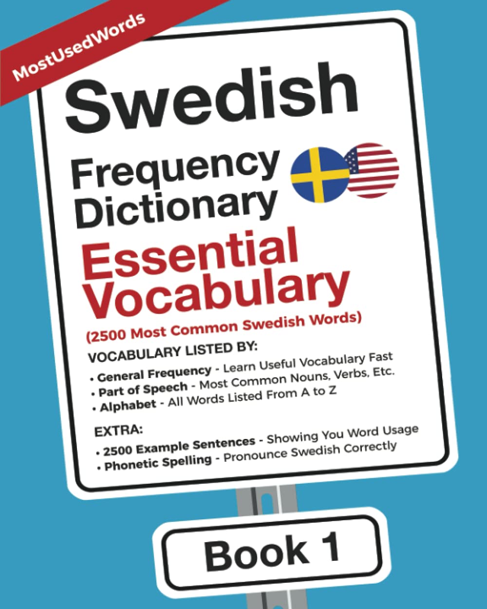 Swedish Frequency Dictionary Essential Vocabuary 2500 Most Common