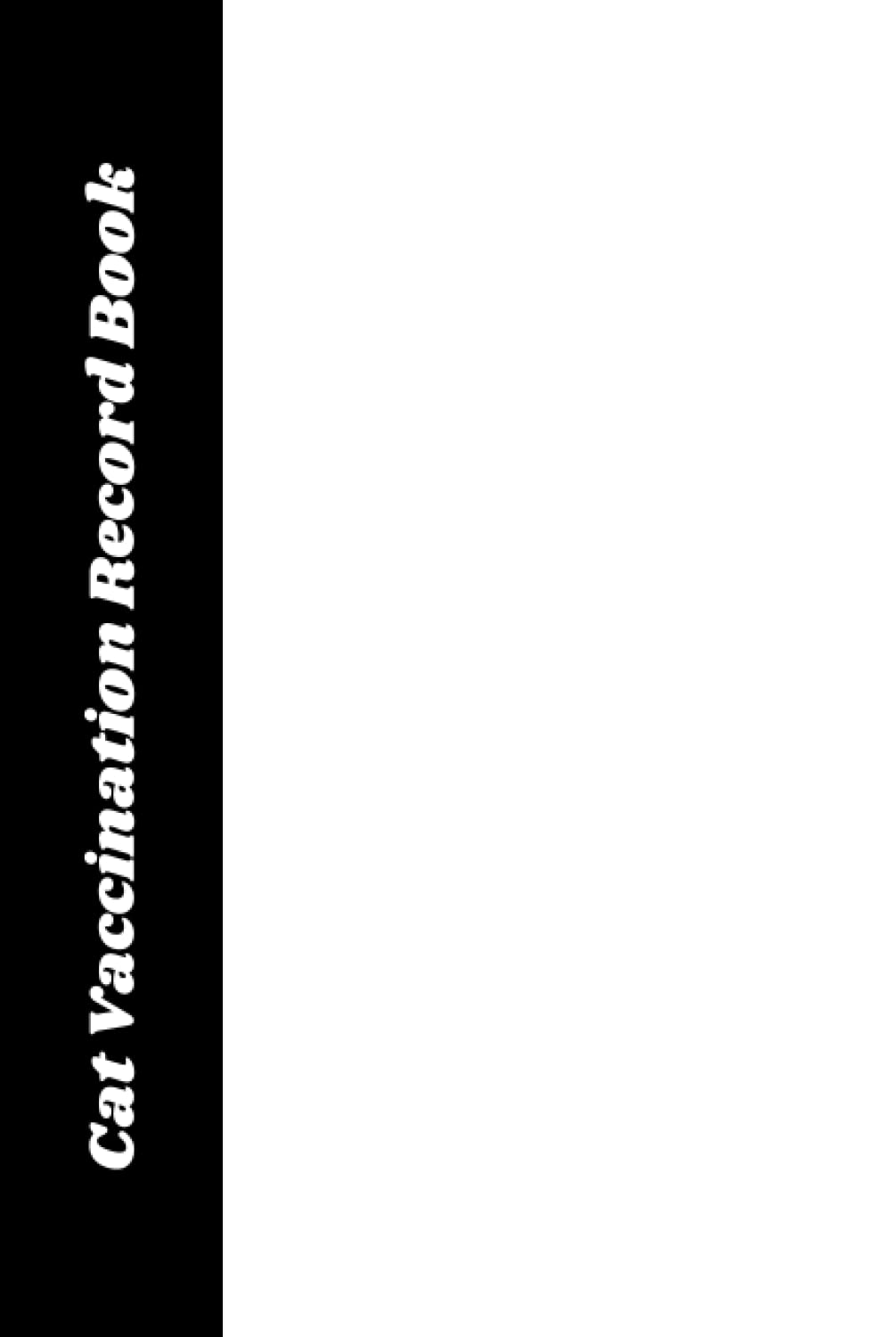 Cat Vaccination Record Book Vet Visit, Cat Information, Veterenarian