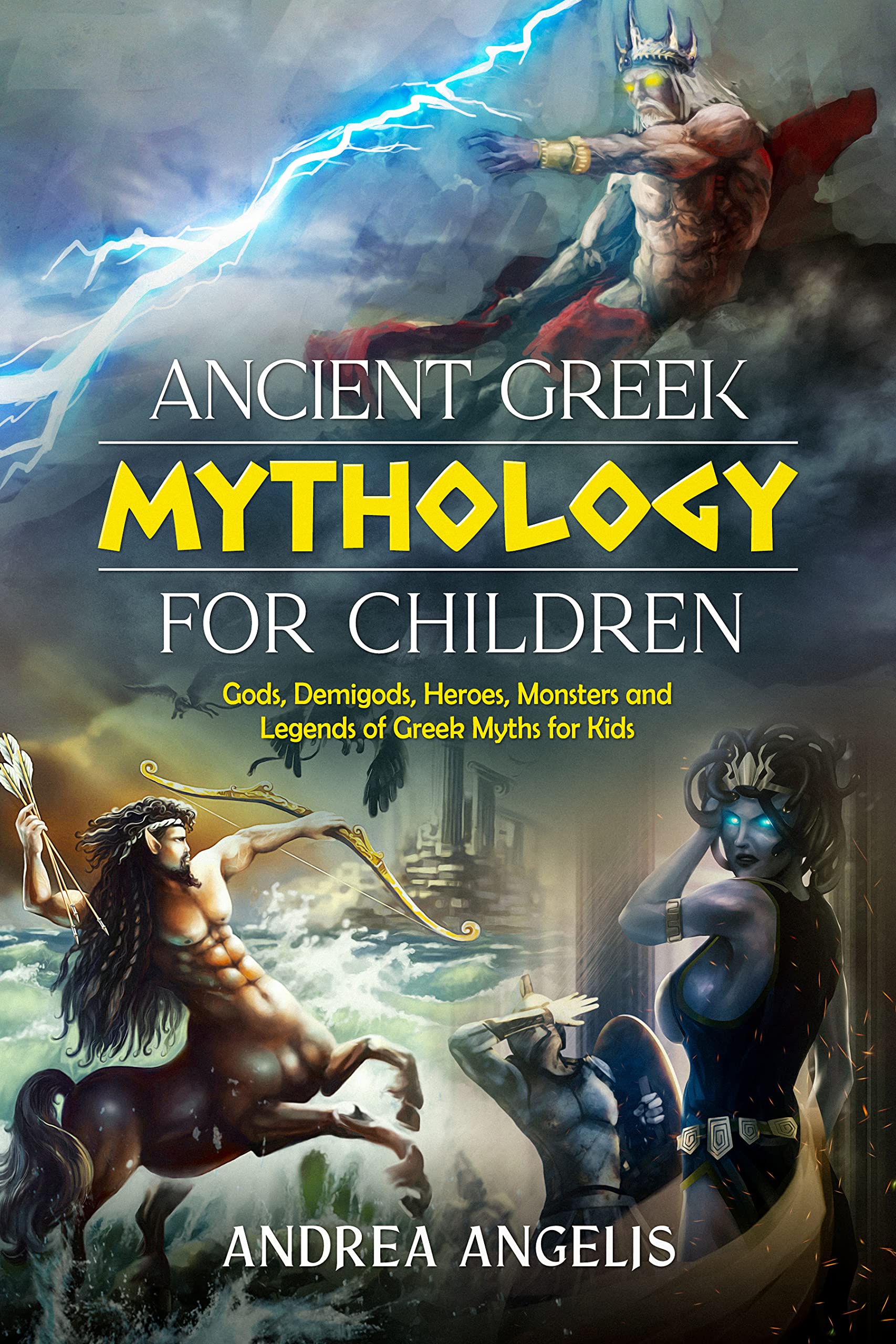 Ancient Greek mythology characters and demigod heroes - educational adventure for children