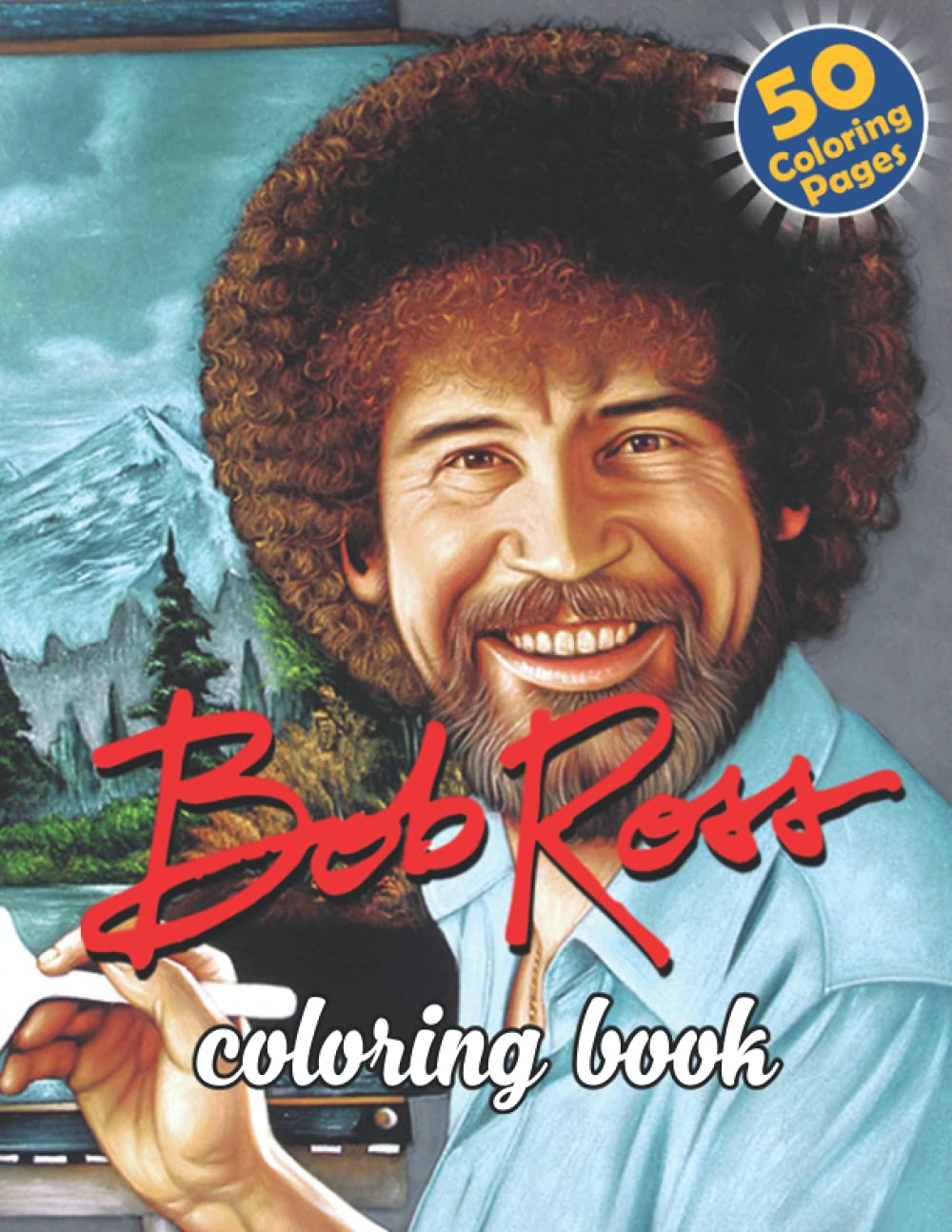 Bob Ross Coloring Book 50 Awesome - 60389820 