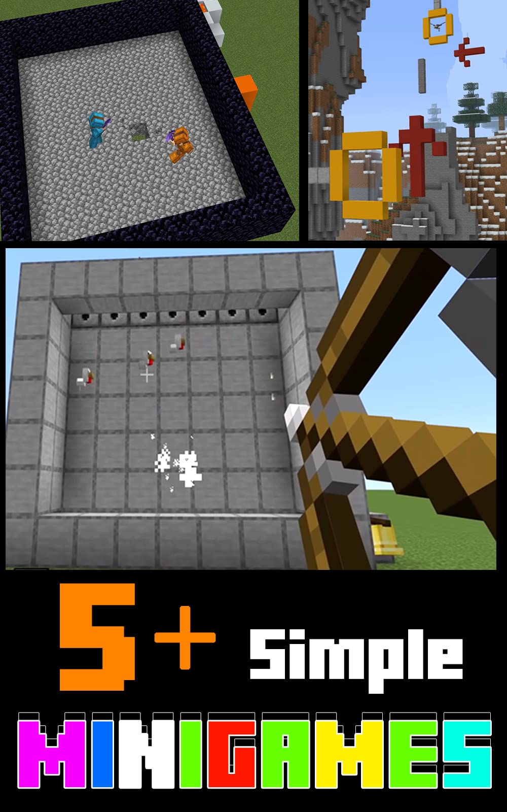 MINECRAFT: 5+ Simple MINIGAMES (Funny Games Easy Build Play With ...