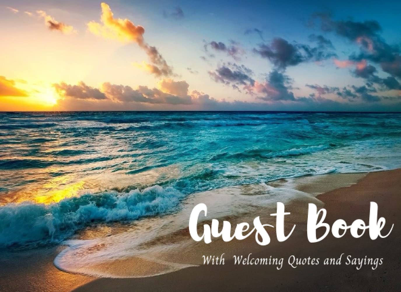 Guest Book With Quotes and Sayings Beach House Guest Book