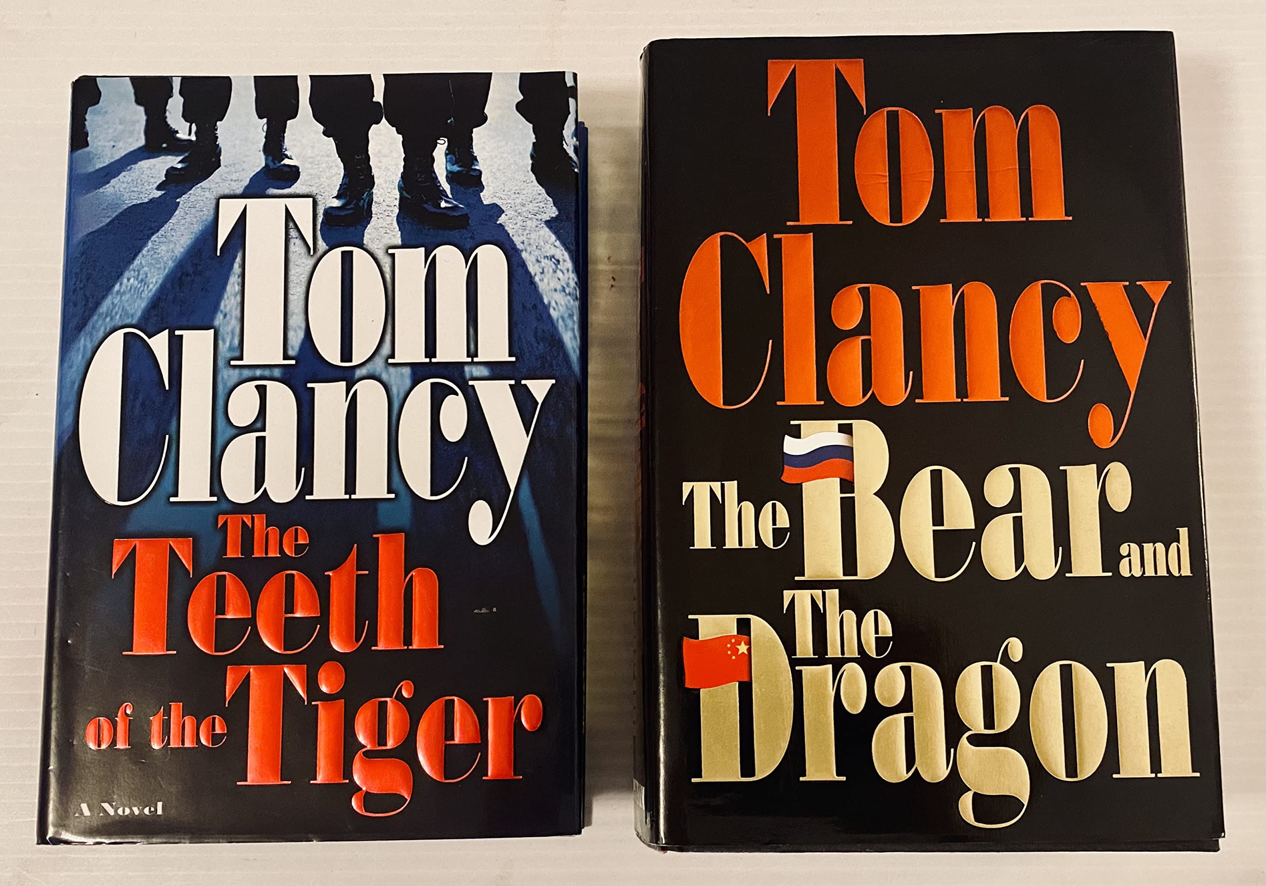 2 Tom Clancy Books! 1) The Teeth of the Tiger 2) The Bear and the