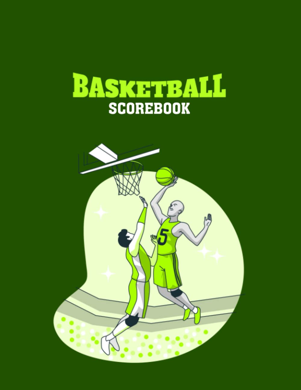 Basketball Scorebook Stat Tracker Logbook , Score Keeper Notepad for