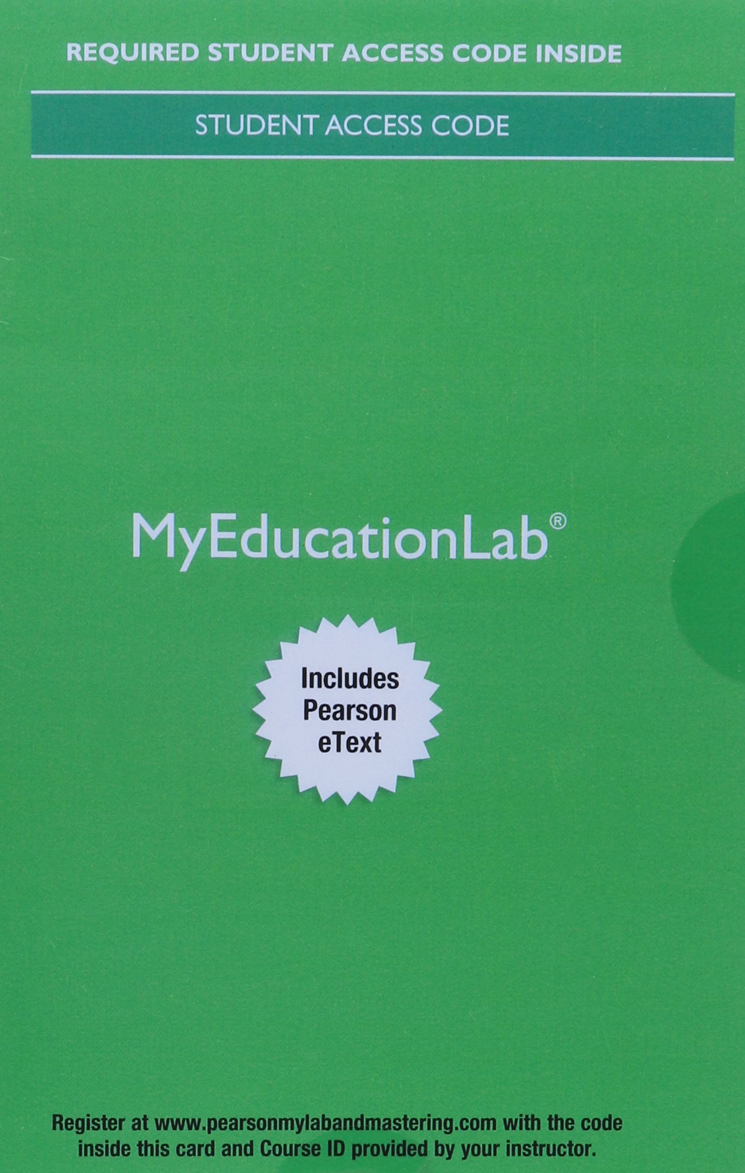 MyLab Education with Pearson eText Access Card for Child Development and Education by