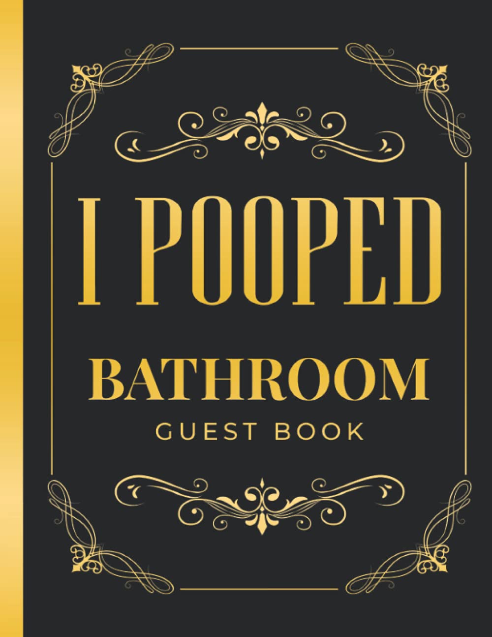 Bathroom Guest Book I Pooped Large Personalized Funny Guest Book For