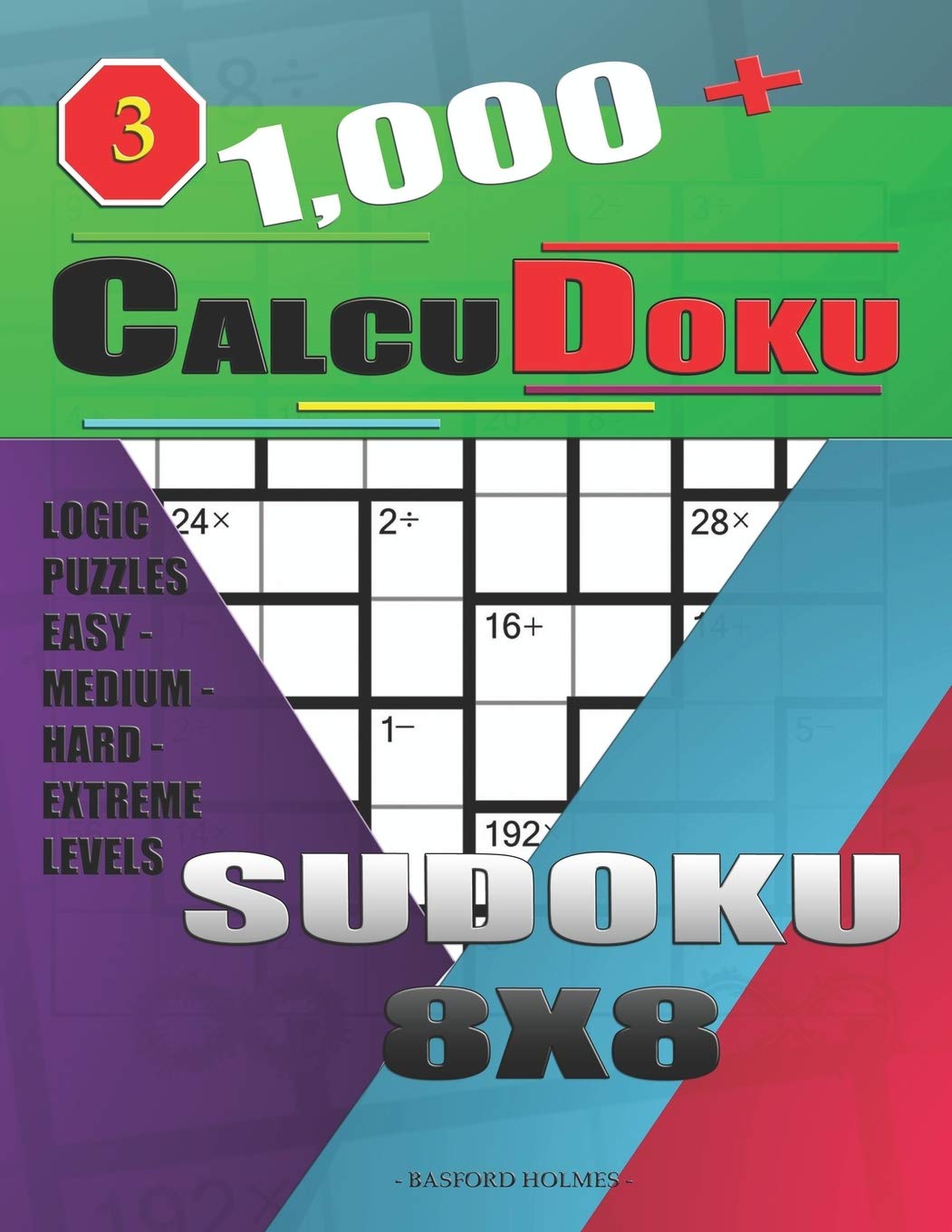 1,000 + Calcudoku sudoku 8x8 Logic puzzles easy medium hard