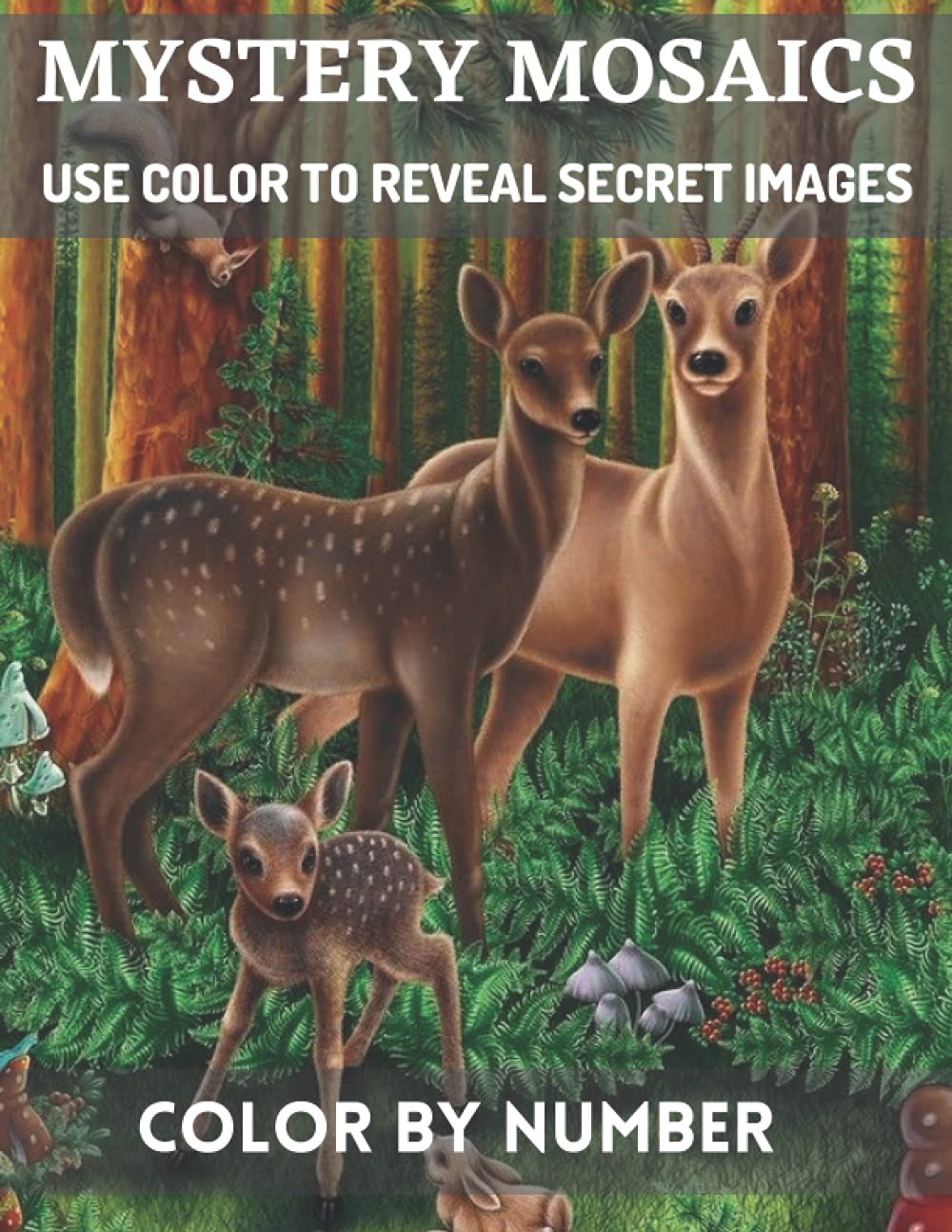 Mystery Mosaics Use Color to Reveal Secret Images Color By Number: An ...