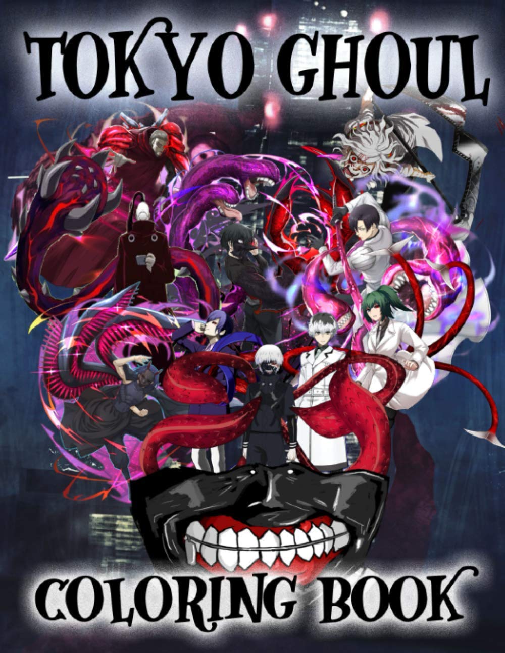 Tokyo Ghoul Coloring Book: Great Gifts For Those Who Love Tokyo Ghoul ...
