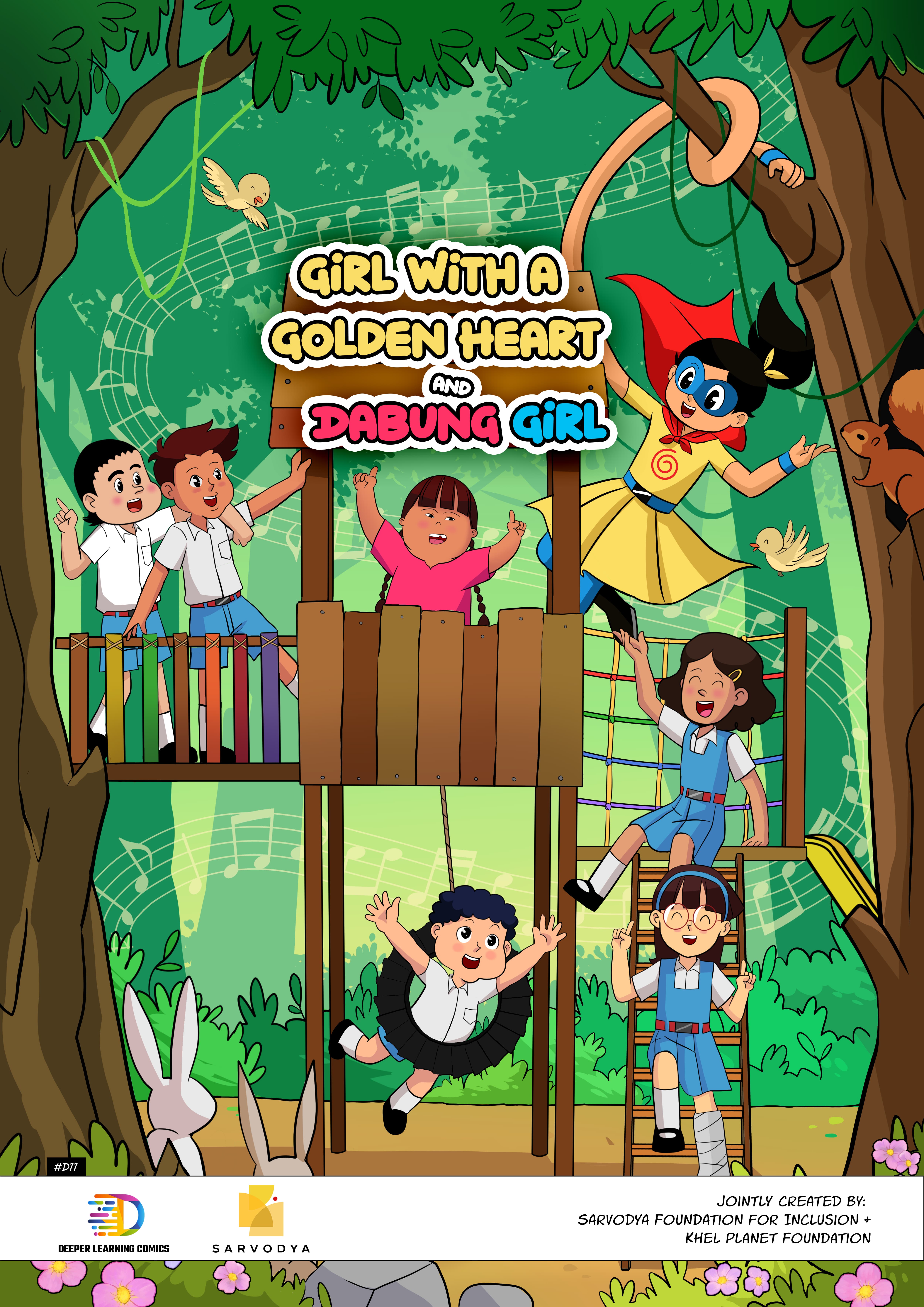 Girl with a Golden Heart and Dabung Girl: Comic book for kids