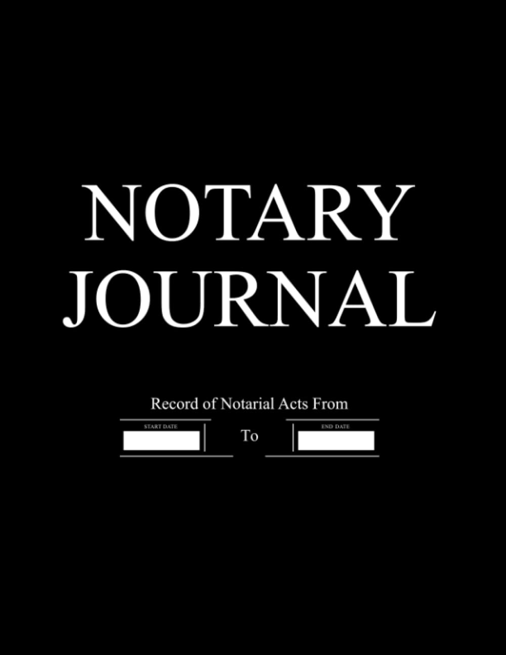Notary Journal Notary Public Record Book Official Journal of