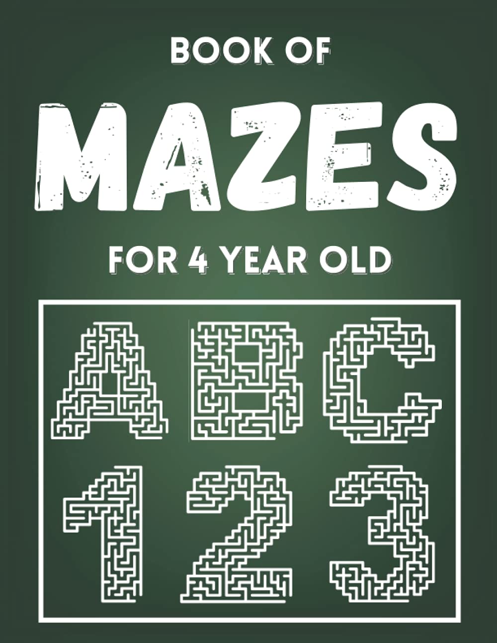 Book of Mazes for 4 Year Old Maze Activity Book with 60 Mazes for for Kids, Toddler, Children