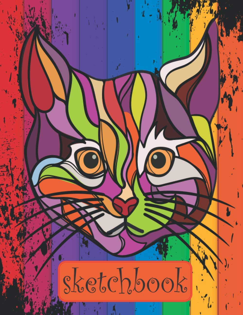 Sketchbook Large and high quality 120 pages blank Cat Cover, Drawing pad for children of all