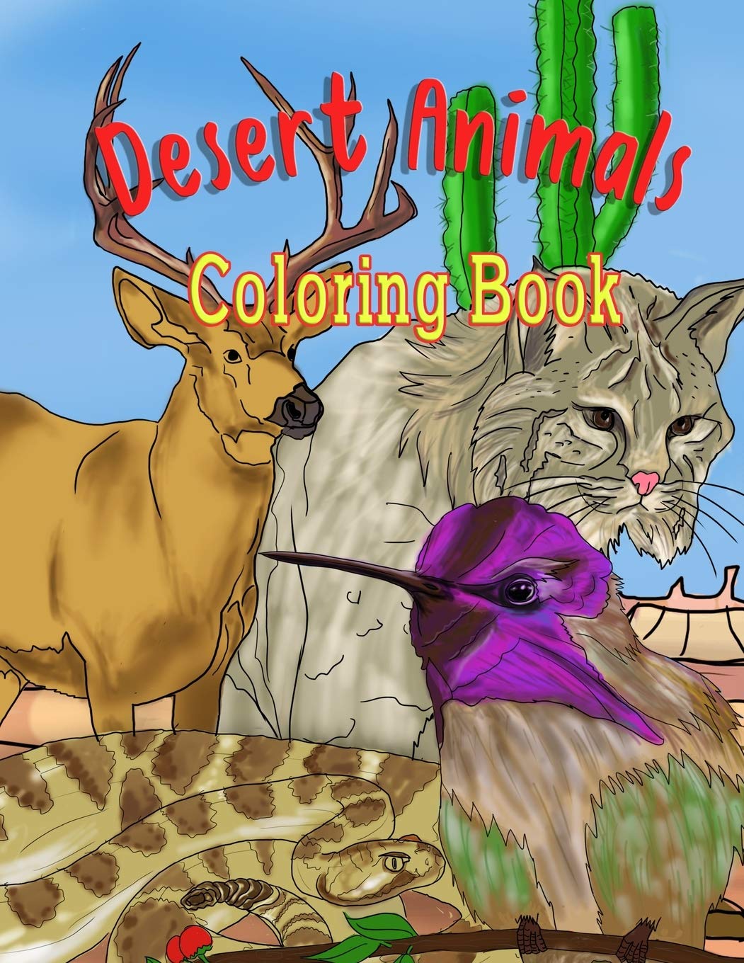 Desert Animals Coloring Book: Grand Canyon Animals Coloring Book