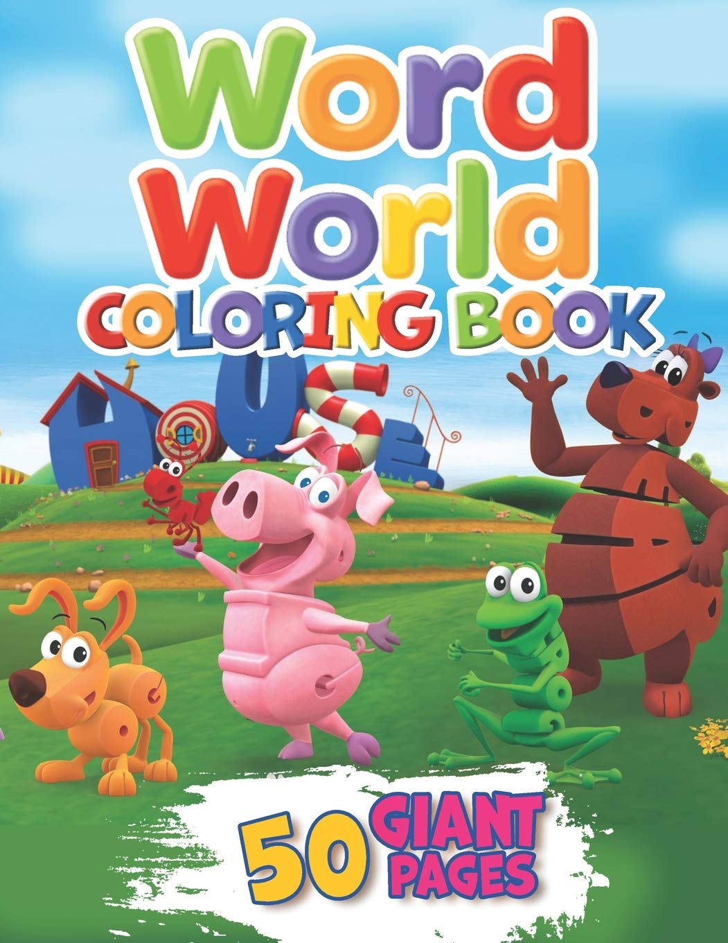 Word World Coloring Book: Super Gift for Kids and Fans - Great Coloring