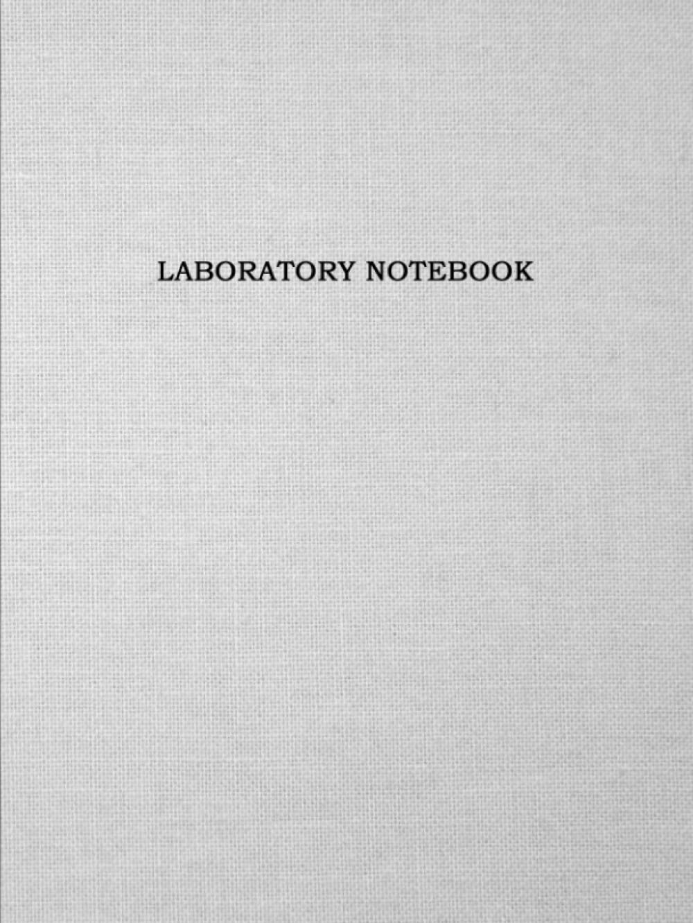 Laboratory Notebook Lab Notebook with 100 Numbered Pages, Professional