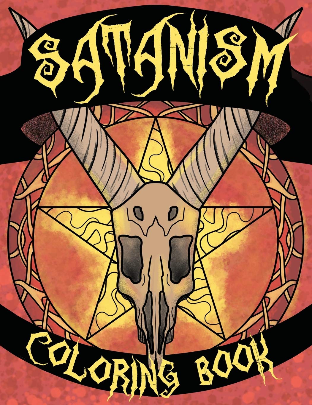 Satanism Coloring Book: Lucifer, Demons, Krampus, Hail Satan & Baphomet ...