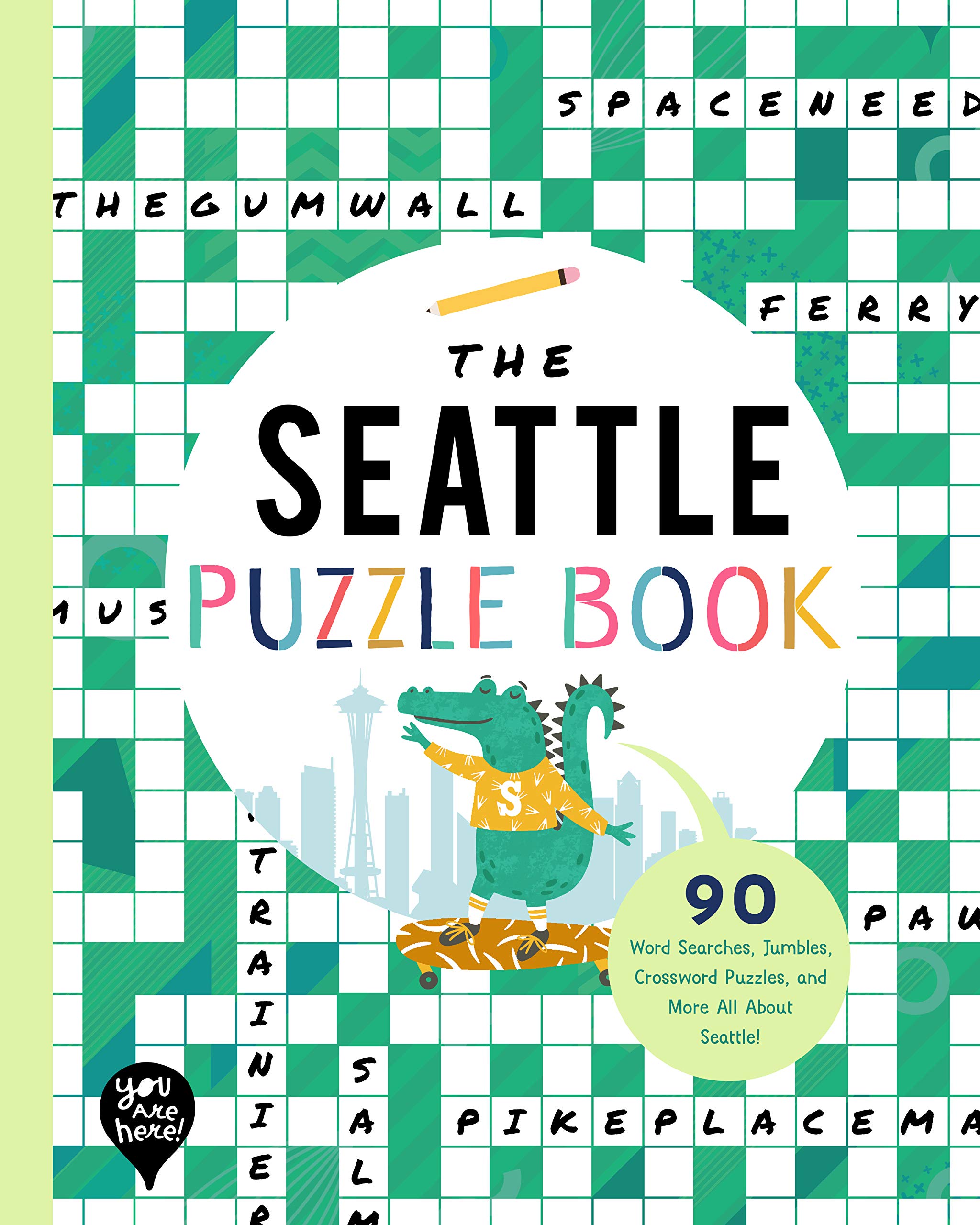 The Seattle Puzzle Book 90 Word Searches, Jumbles, Crossword Puzzles