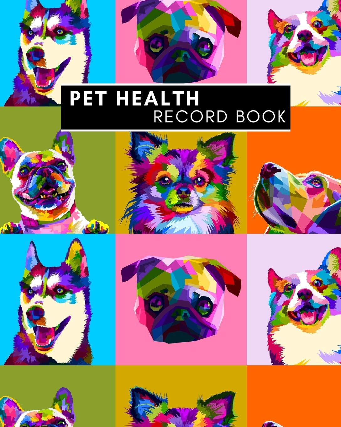 Pet Health Record Book Dog Groomer & Veterinary Care Tracker