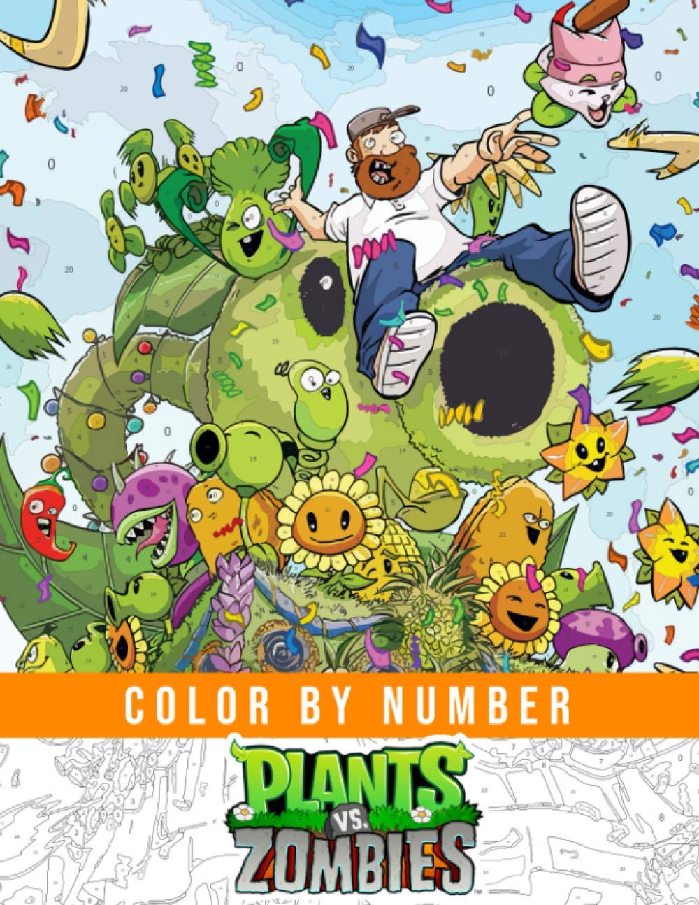 Plants Vs Zombies Color By Number Funny Color Number Books For Kids Plants Vs Zombies Color By Number Funny Color Number Books For Kids