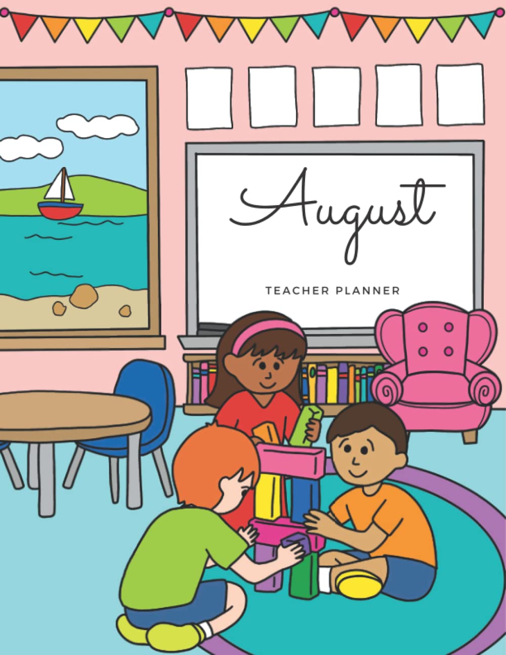 August Teacher Planner for elementary school teachers daily planner