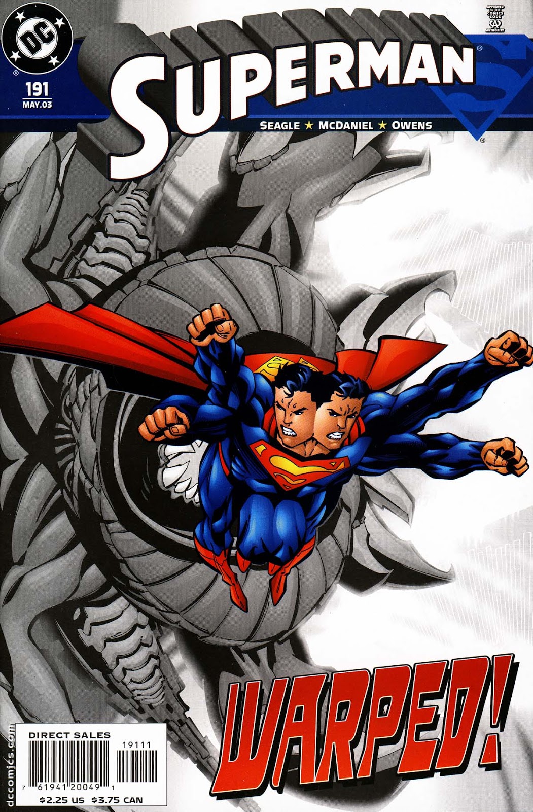 Superman (1987-2006) #191 book cover