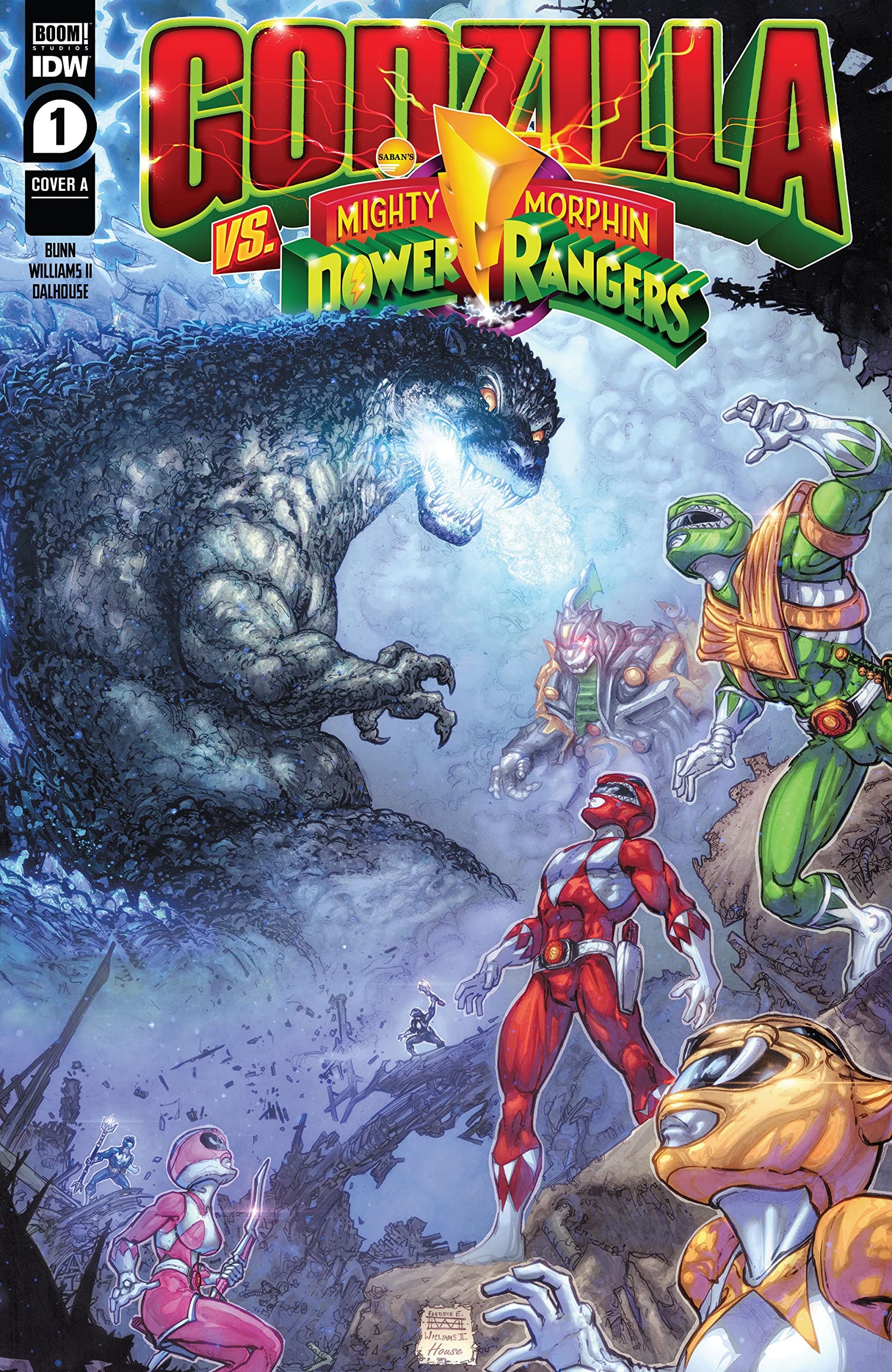 Godzilla vs. Mighty Morphin Power Rangers #1 book cover