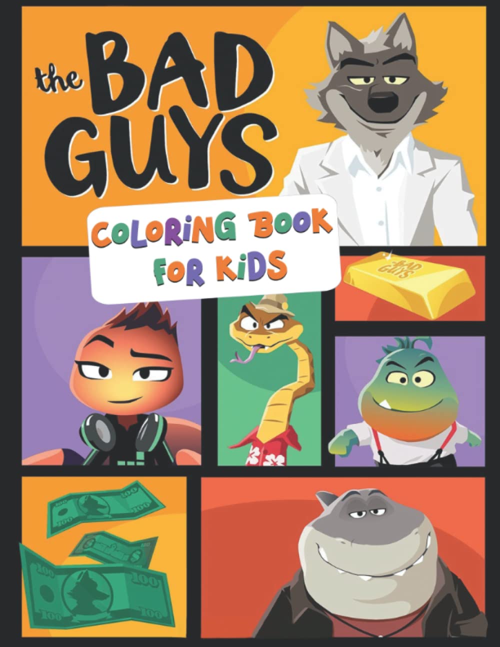 The Bad Guys Coloring Book For Kids: Coloring Book For Kids BEST TV