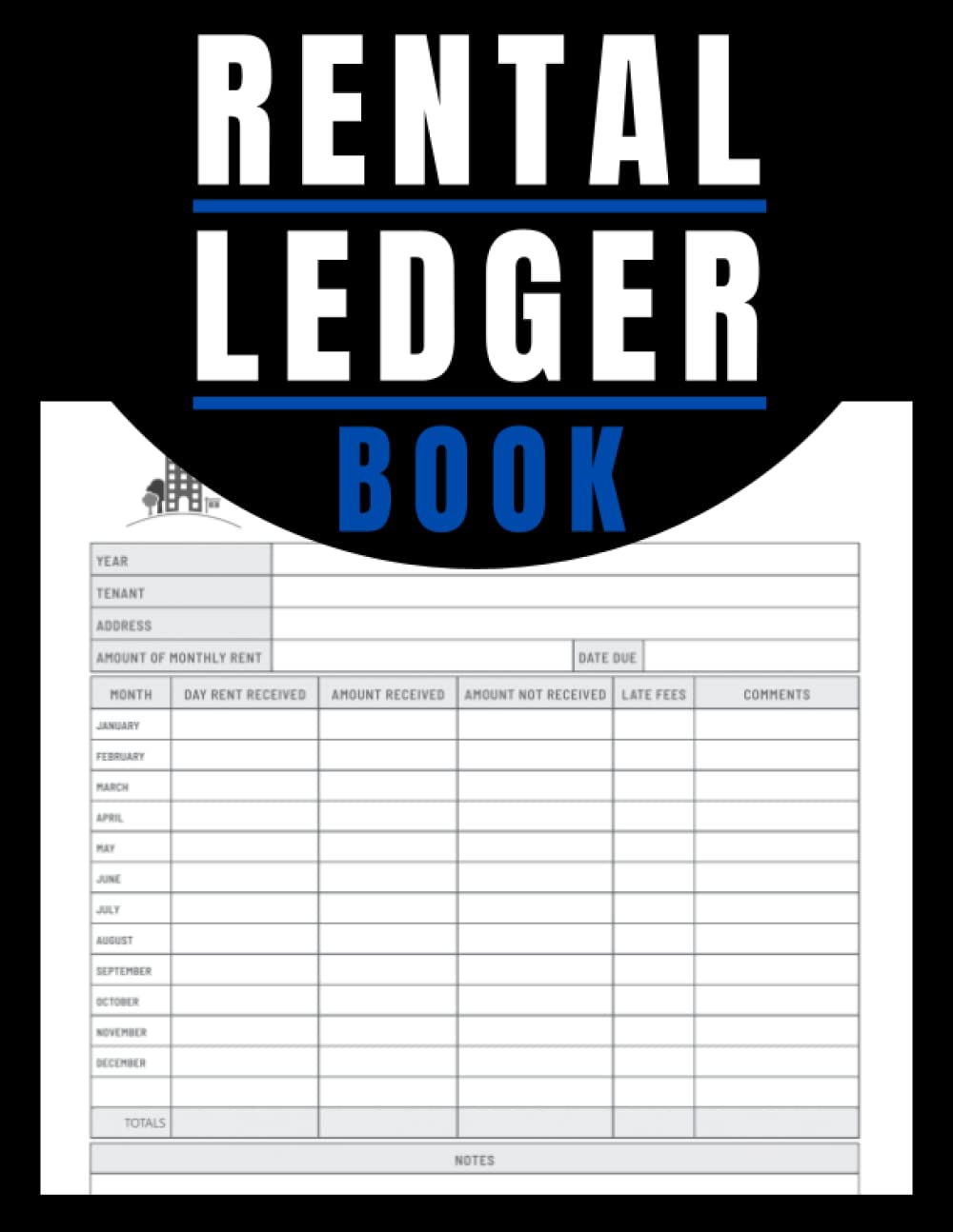 Rental Ledger Book Rent Management Notebook Landlord Rent Receipts