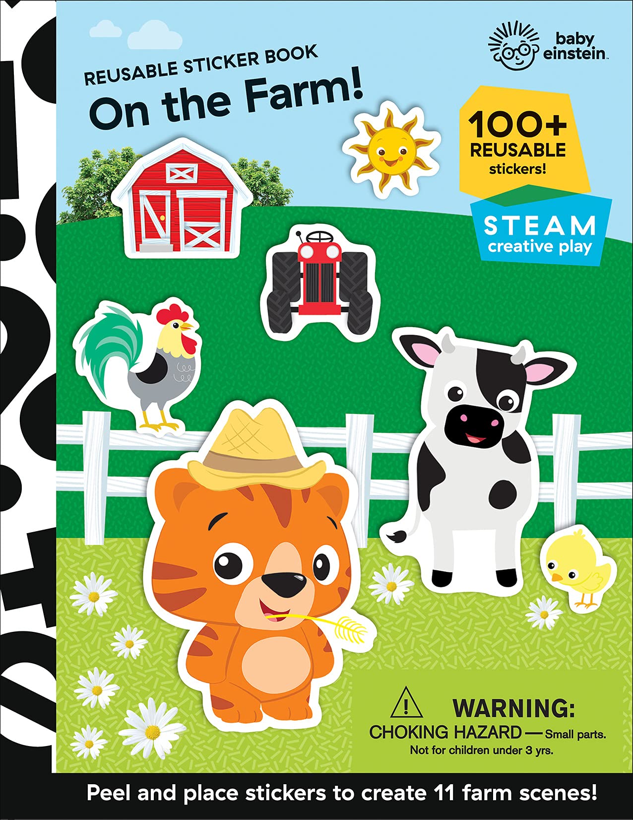 Baby Einstein - On the Farm! Reusable Sticker Book - 100+ Reusable Stickers! - PI Kids book cover