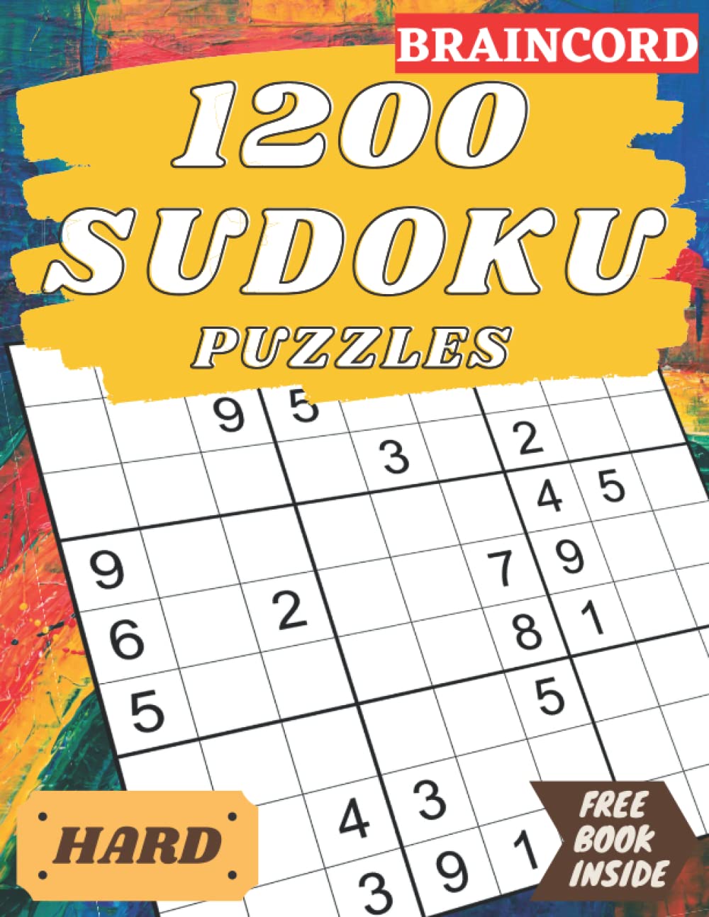 1200 Sudoku Puzzles Book for Adults Hard Difficulty Level. Best