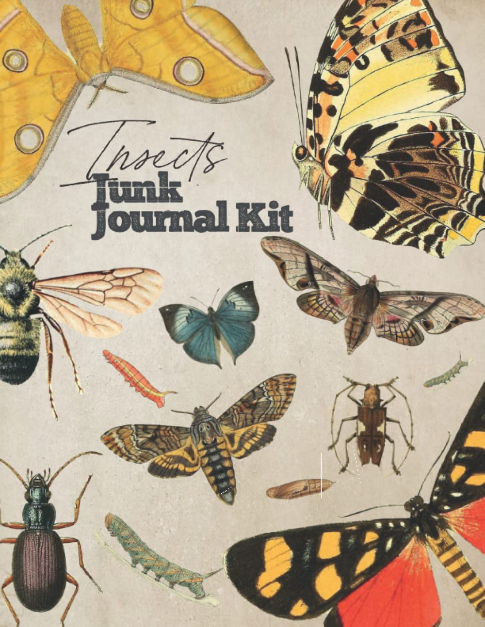 Insects Junk Journal Kit A Beautiful Collection of Butterflies and
