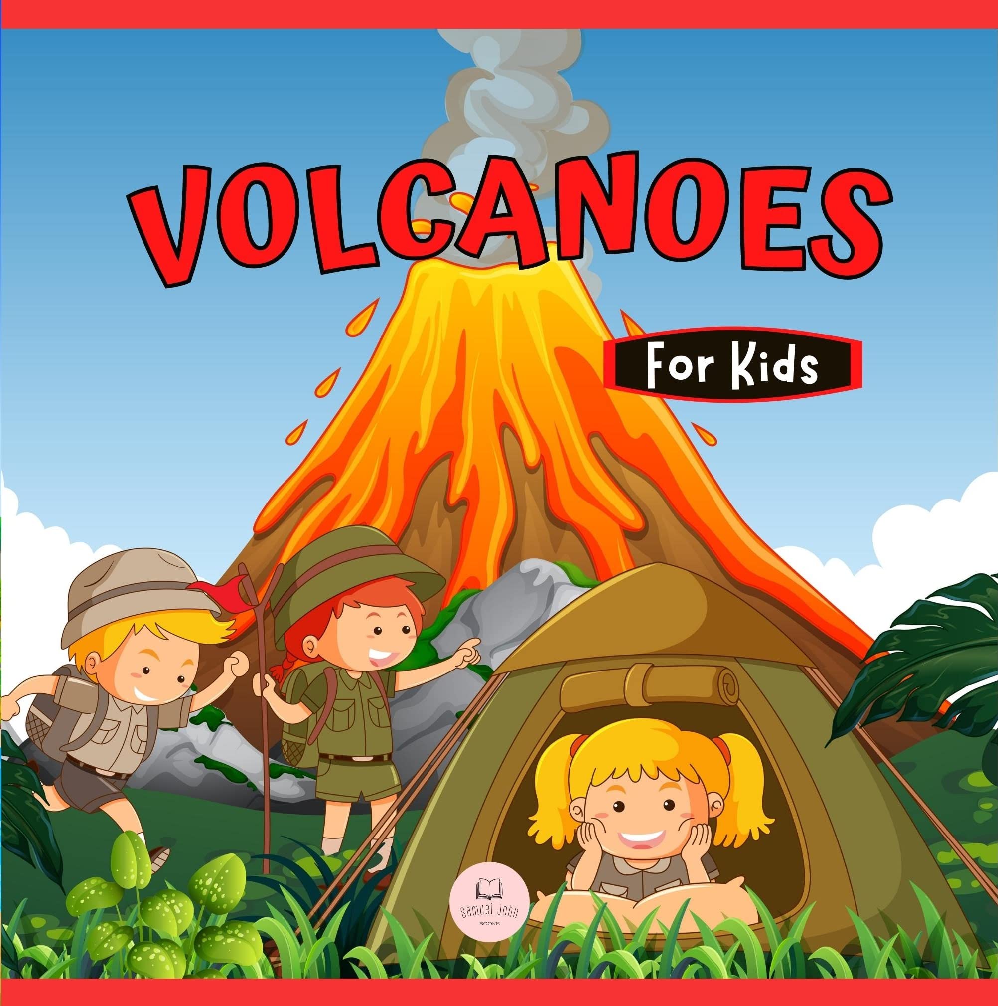 Volcanoes For kids Educational science book for learning about