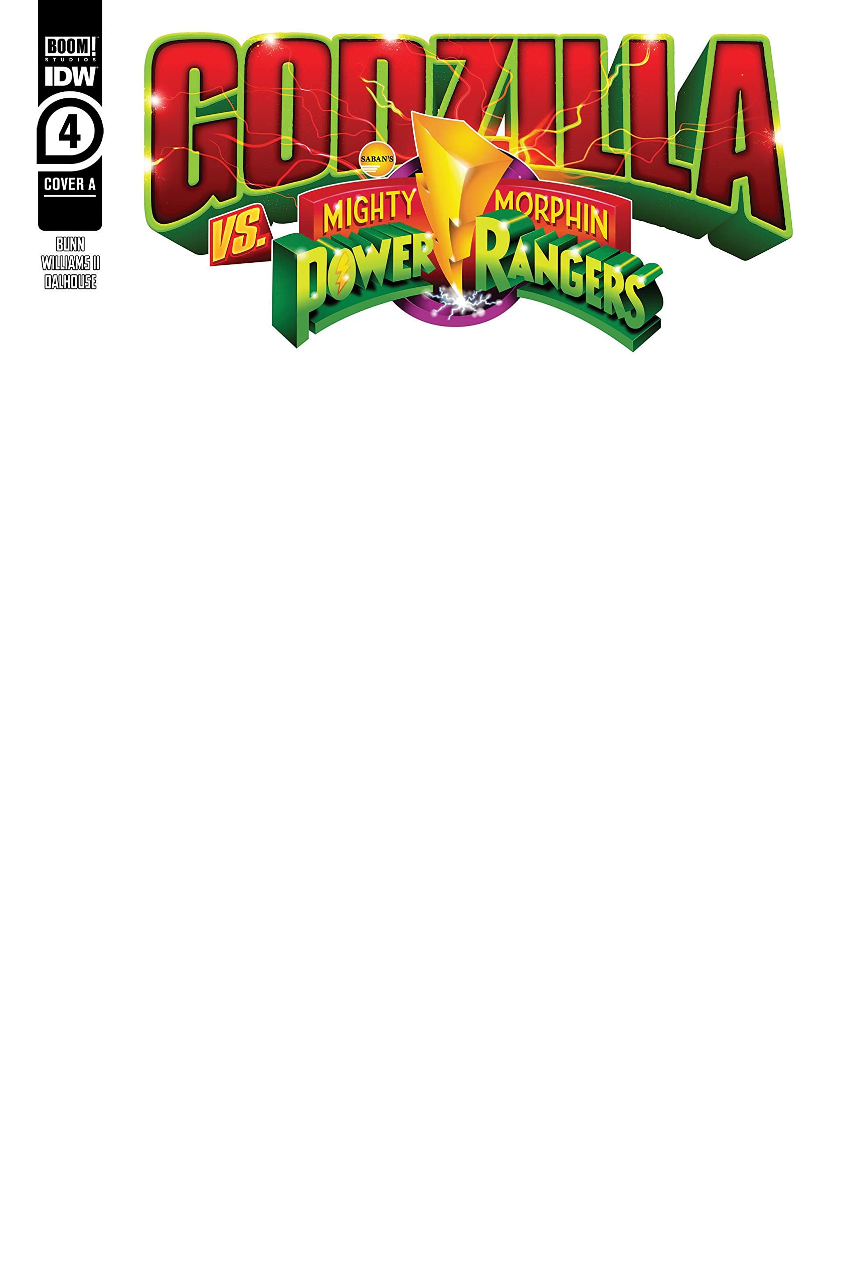 Godzilla vs. Mighty Morphin Power Rangers #4 book cover