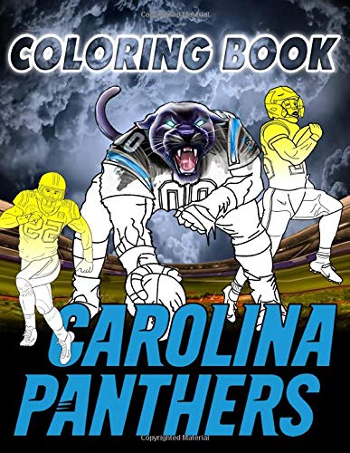 Carolina Panthers Coloring Book: Unofficial Carolina Panthers Adults ...