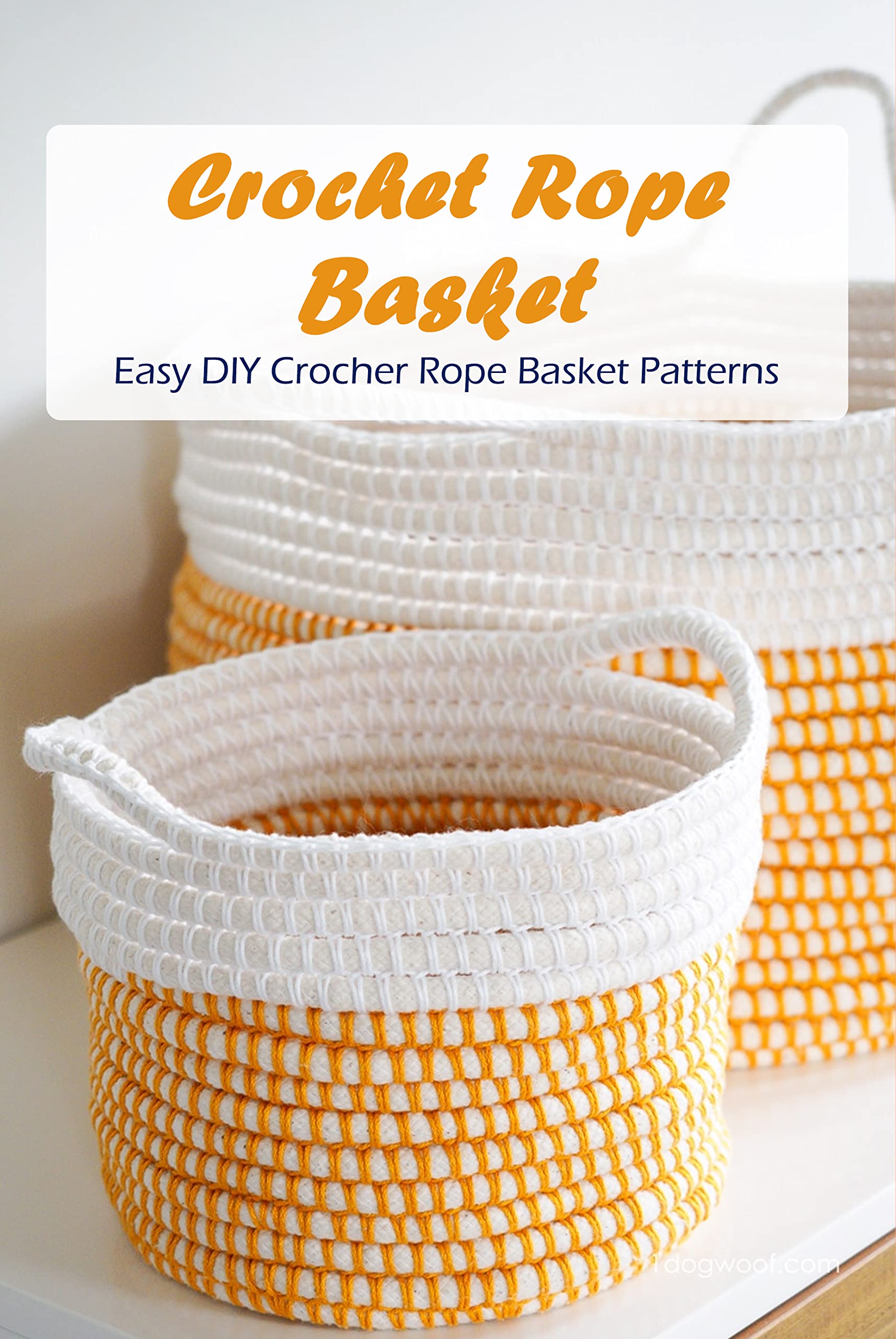 Crochet Rope Basket Easy DIY Crocher Rope Basket Patterns by PHILLIPS