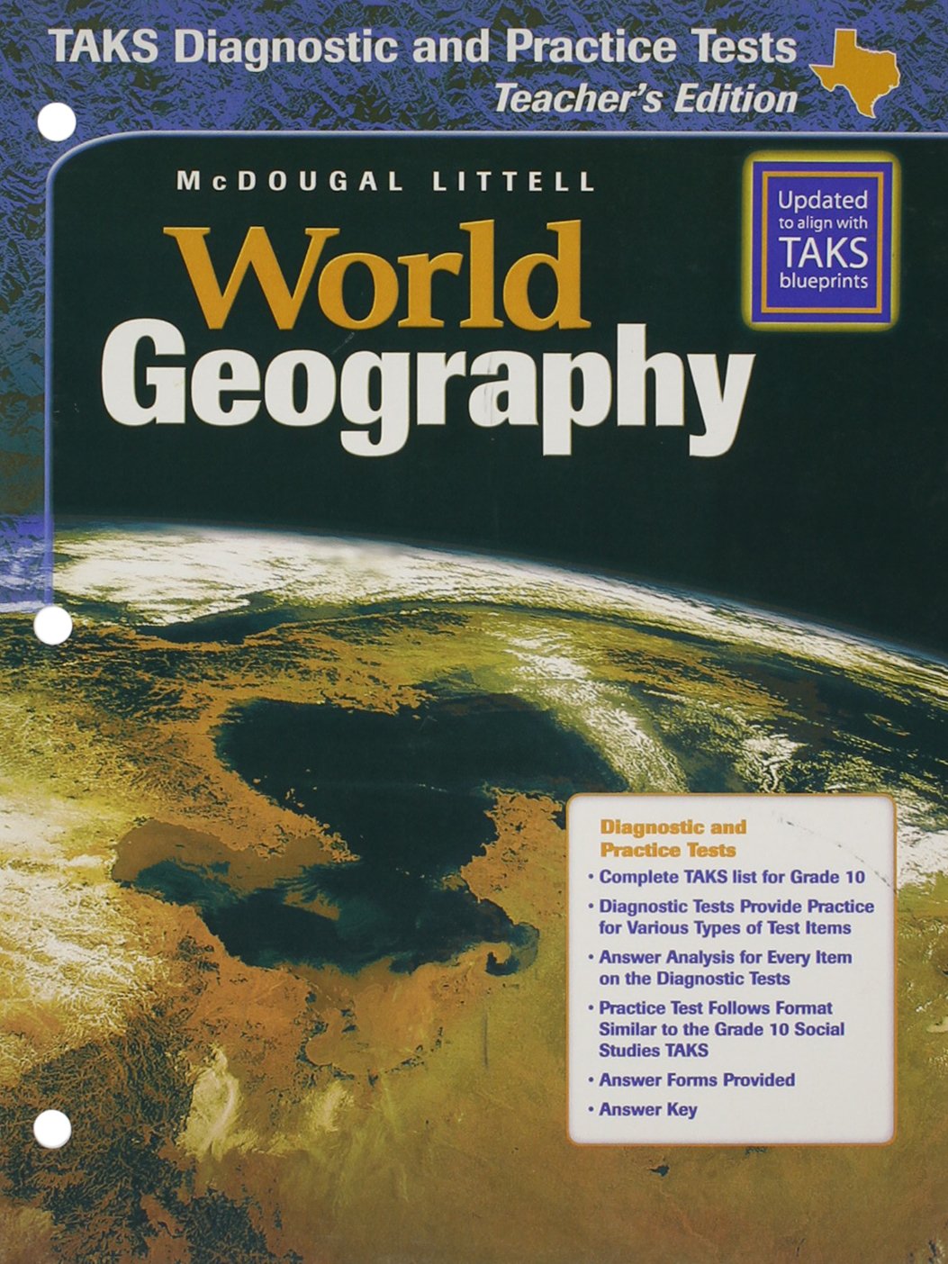 McDougal Littell World Geography Texas TAKS Diagnostic and Practice