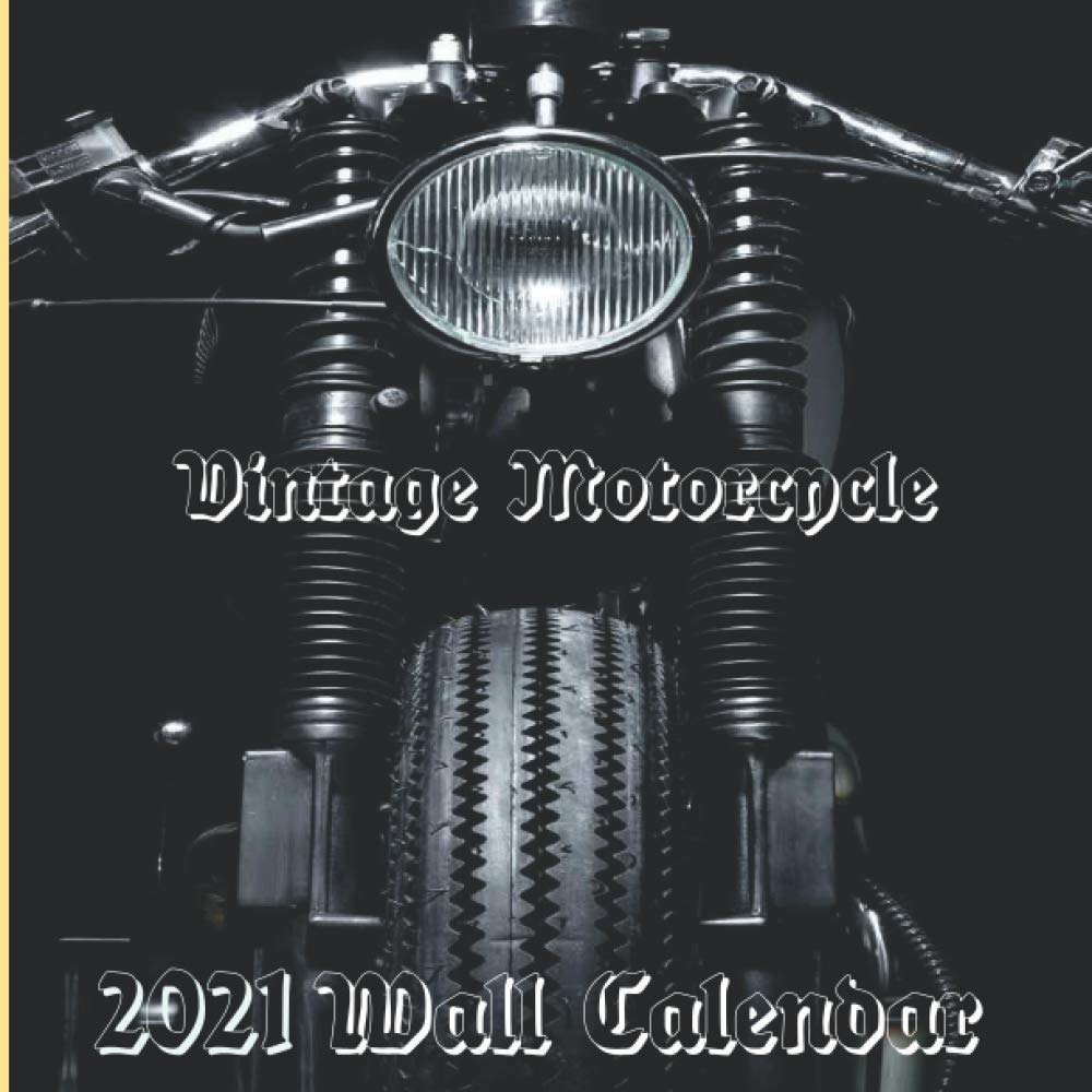 vintage motorcycle calendar 2021
