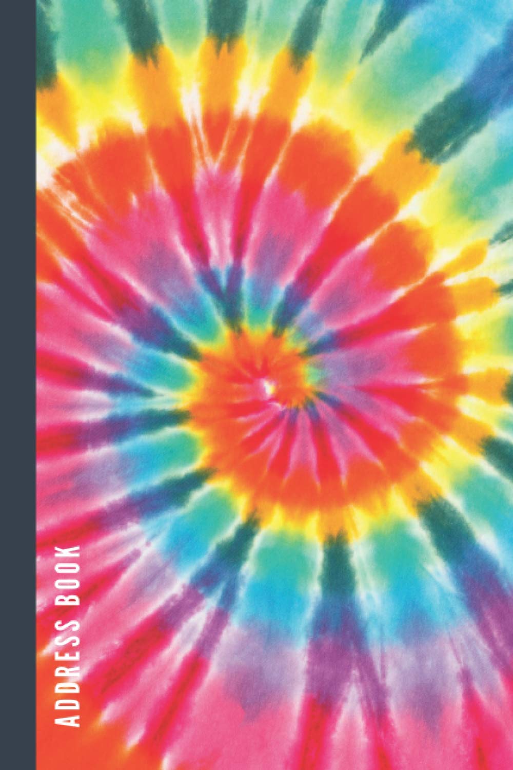 Address Book Vintage Colorful Tie Dye Swirl Cover Design / Track Names