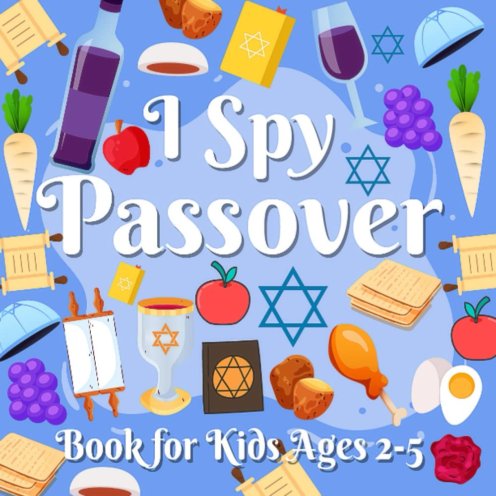 I Spy Passover Book For Kids Ages 25 Pesach Passover Activity Game