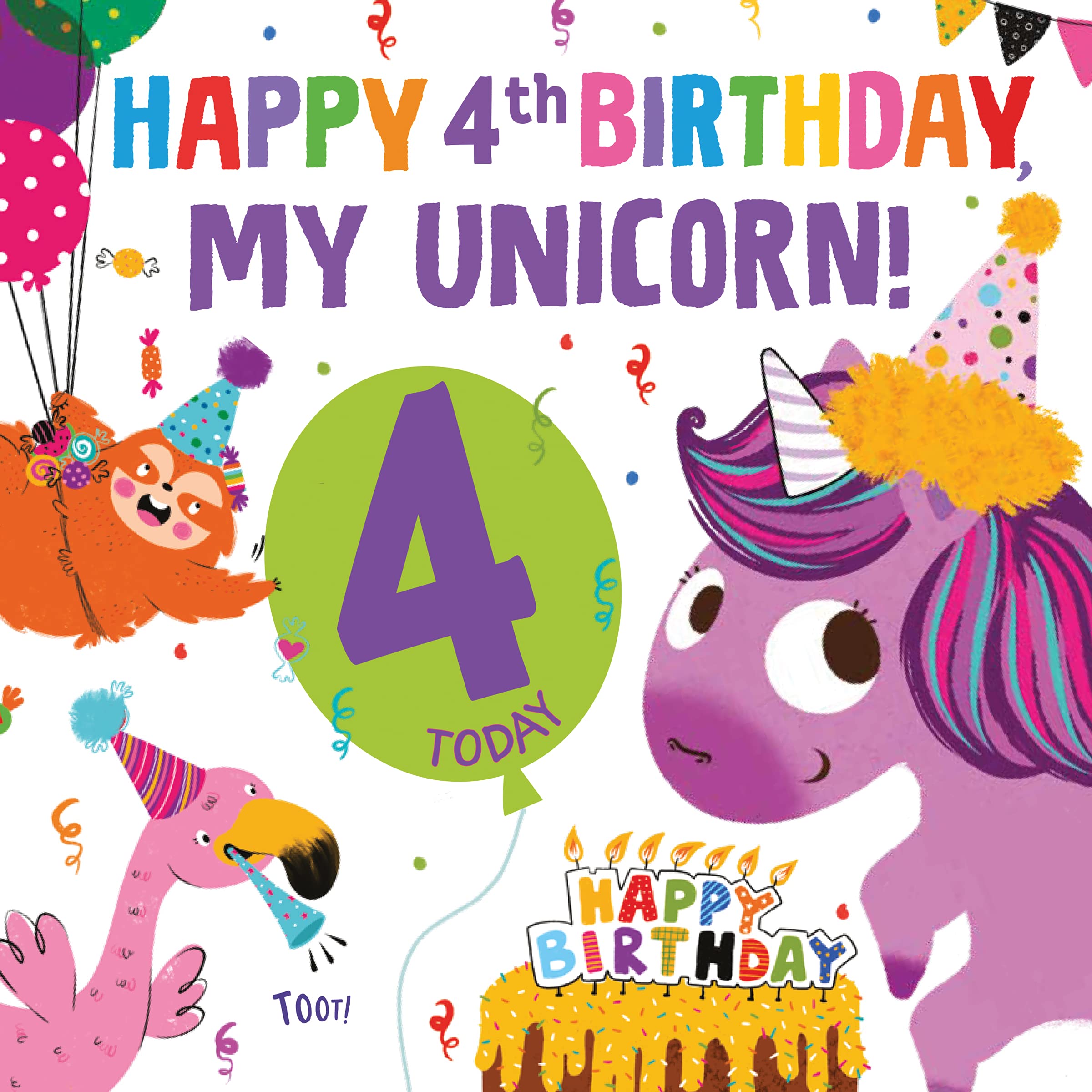 Happy 4th Birthday, My Unicorn! A special memory book filled with