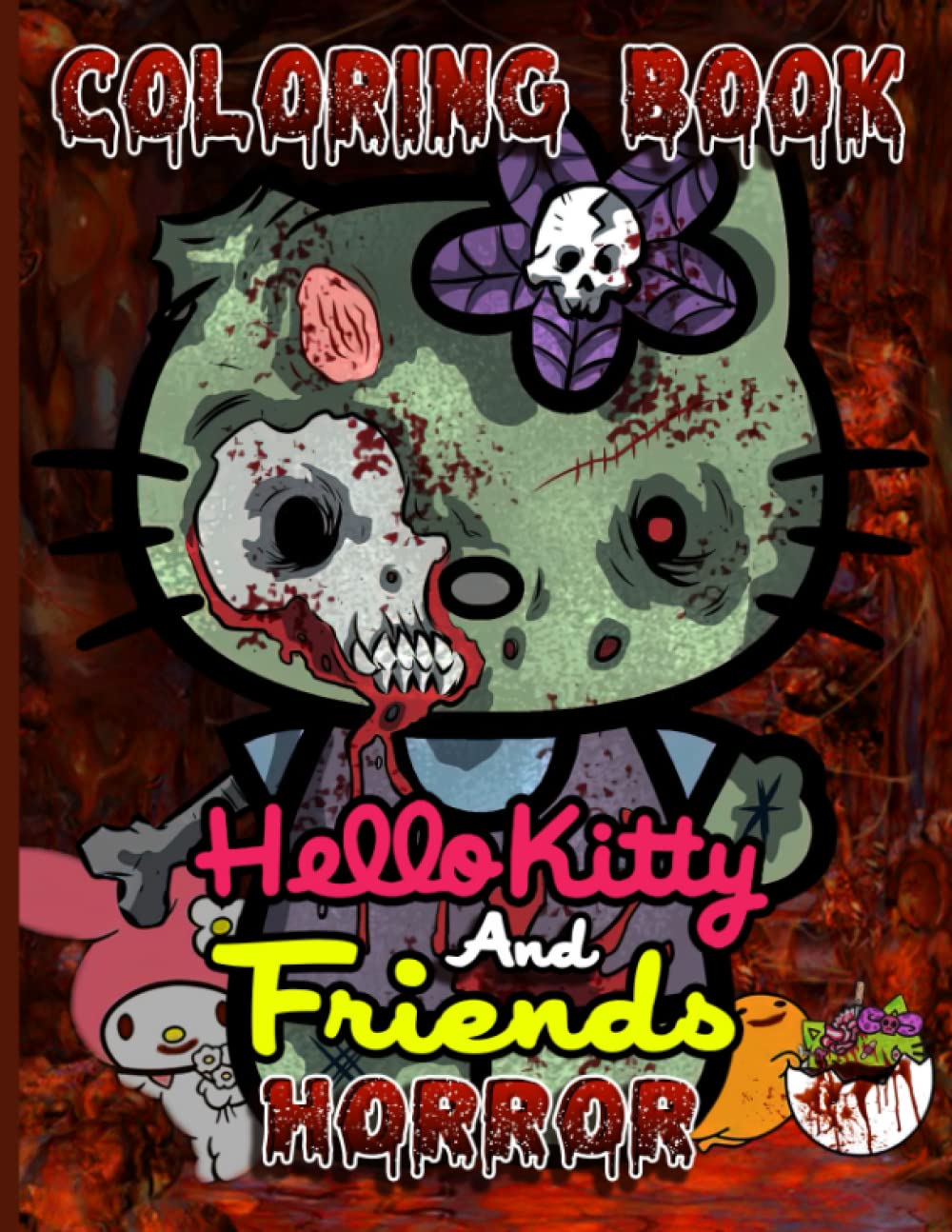 Hello Kitty And Friends Horror Coloring Book: Creature Freak Of ...