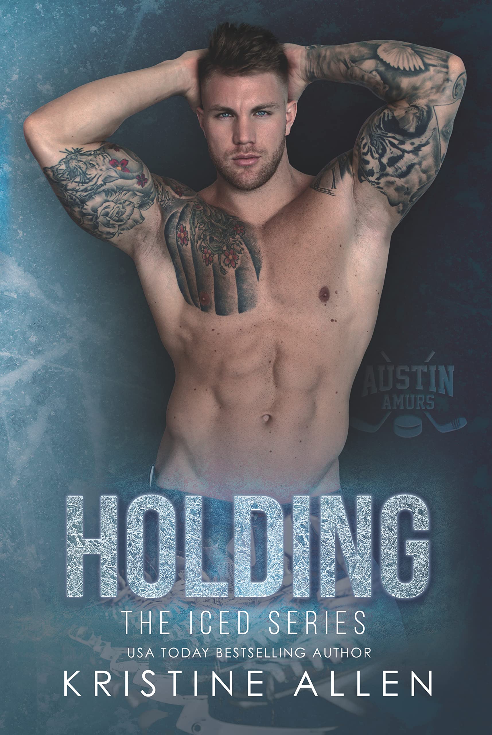 Holding book cover