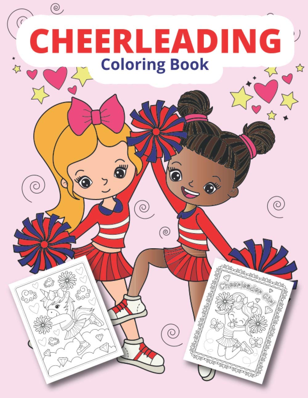 Cheerleading Coloring Book Cheerleader coloring for girls by