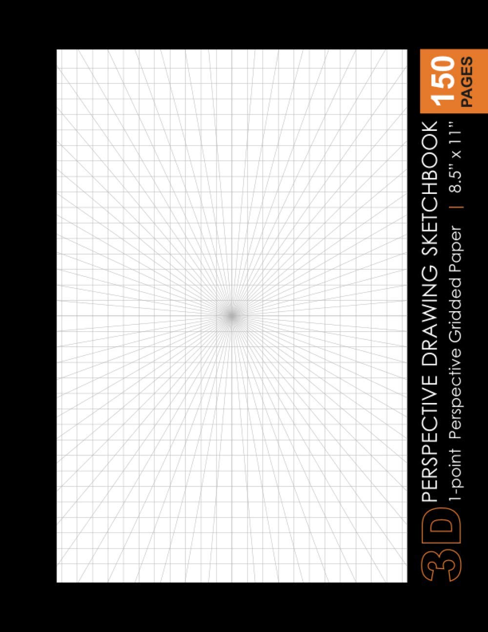 Perspective Drawing Sketchbook 1Point Perspective Grid Graph Paper