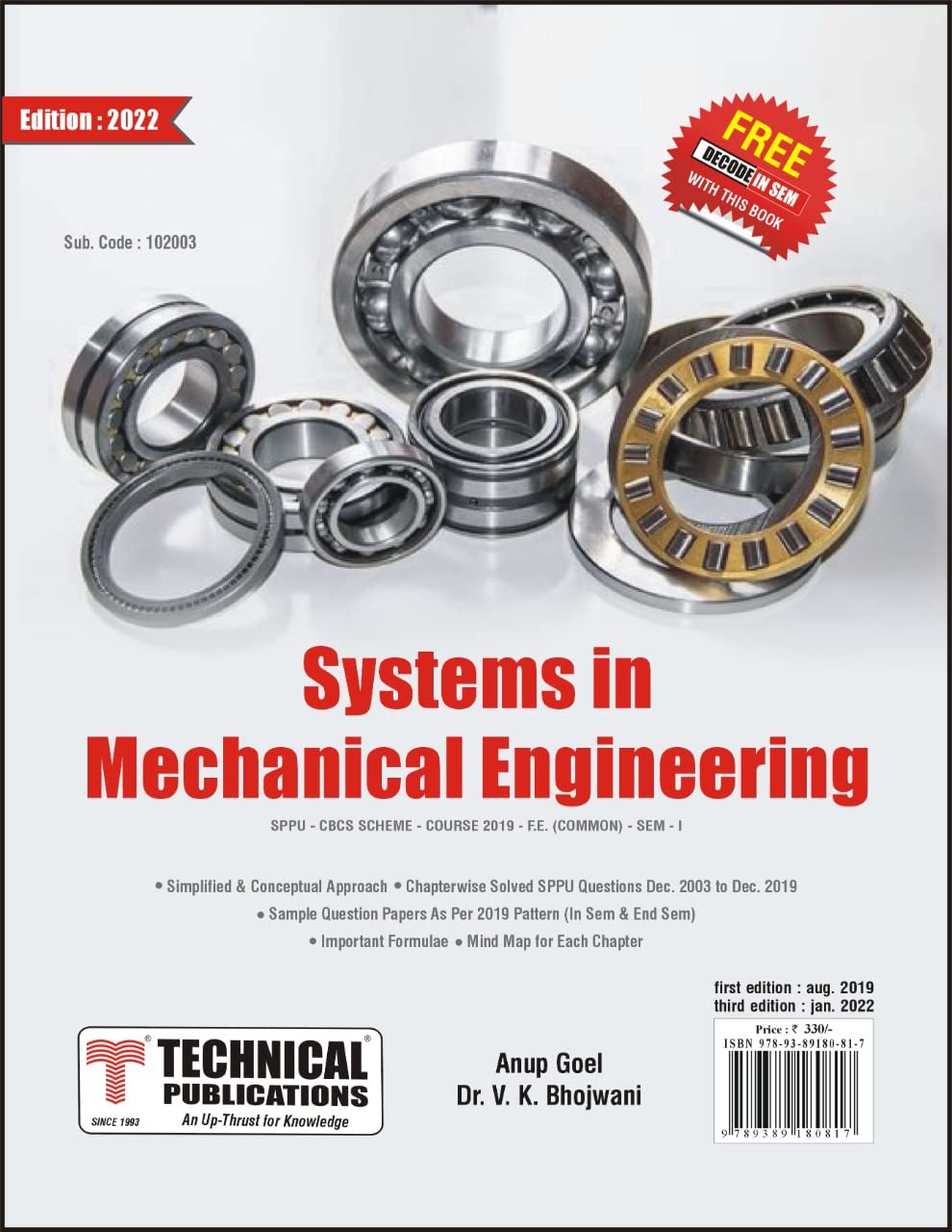 Systems in Mechanical Engineering for SPPU 19 Course by Anup Goel ...