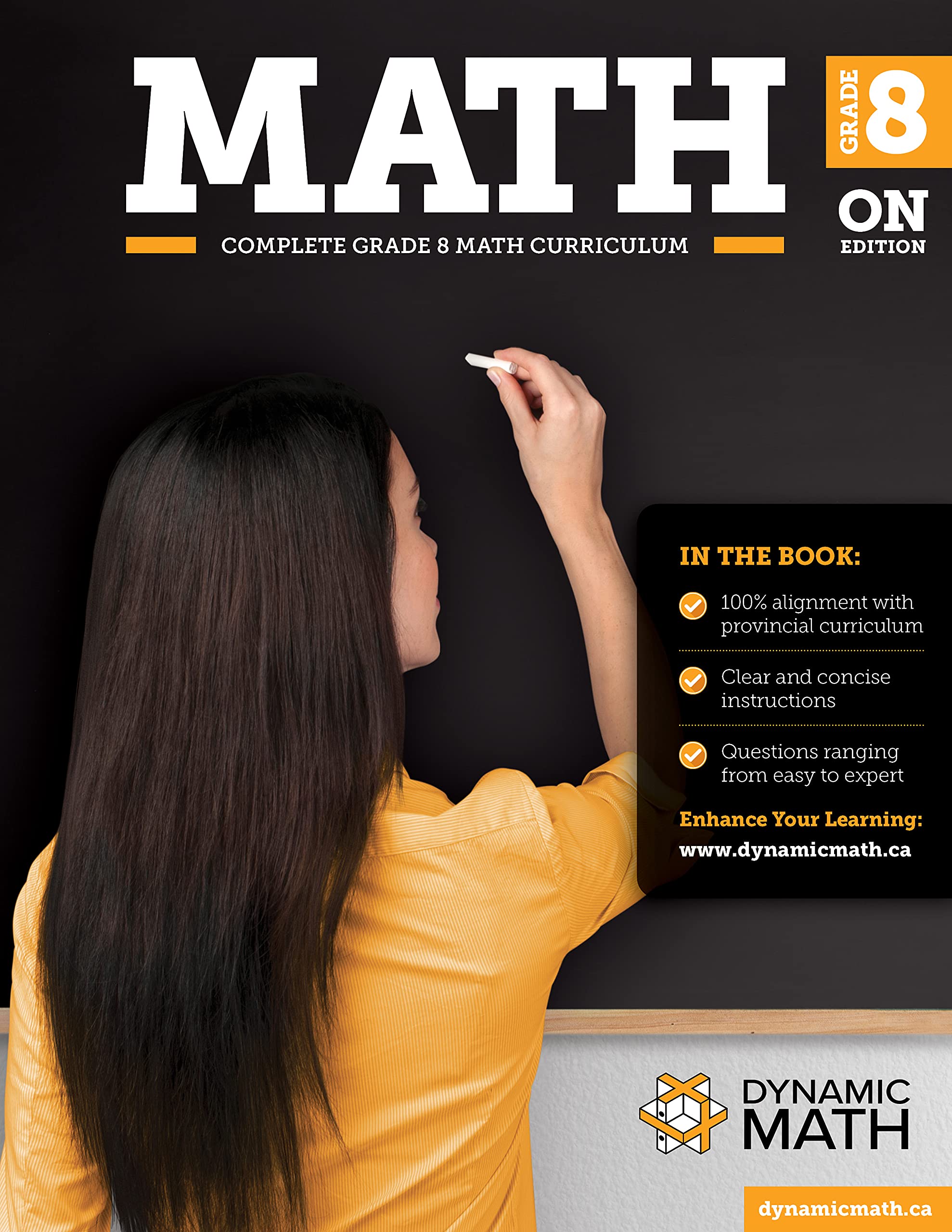 Dynamic Math Workbook Ontario Grade 8 Complete Curriculum with