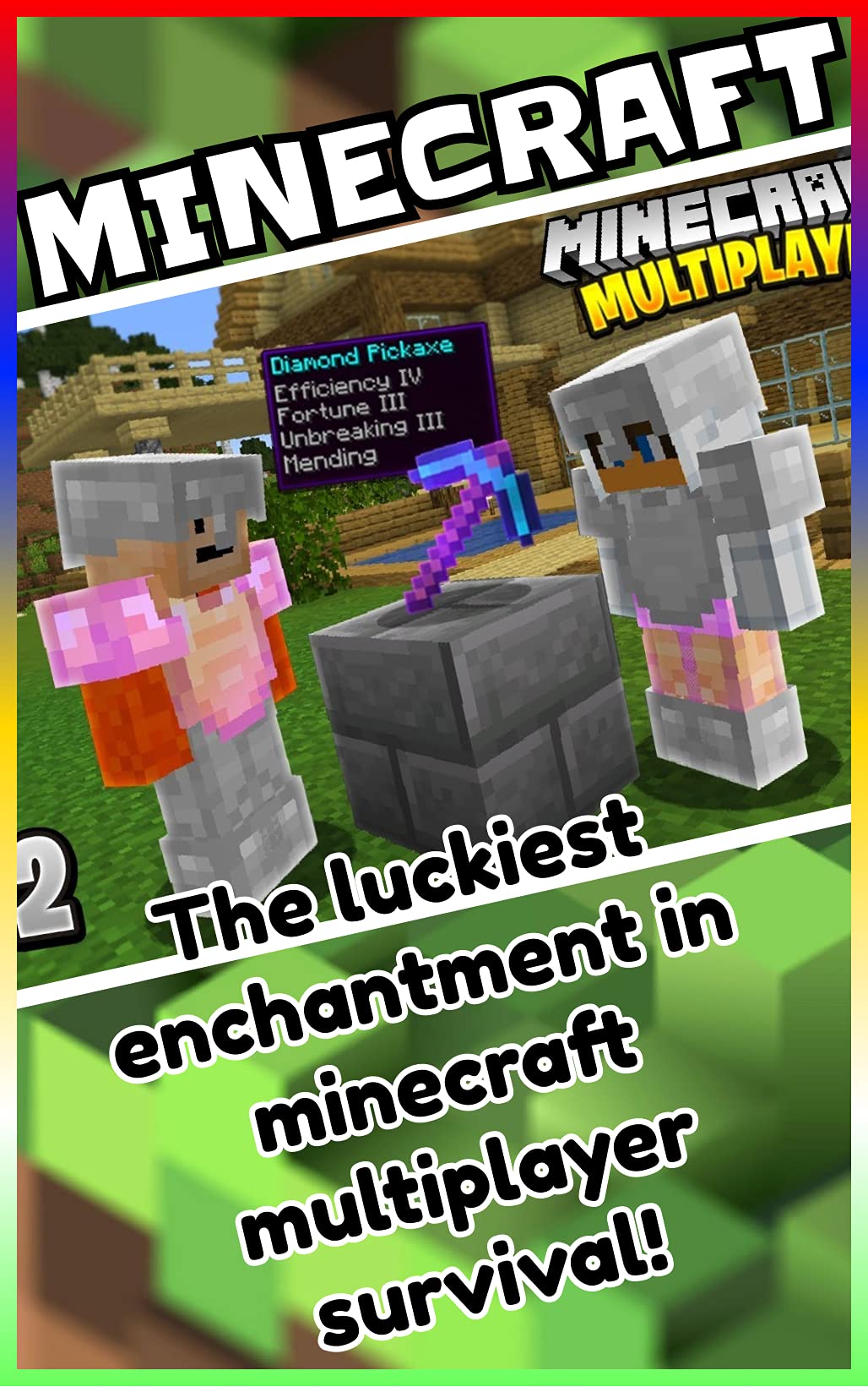 Minecraft: The luckiest enchantment in minecraft multiplayer survival!
